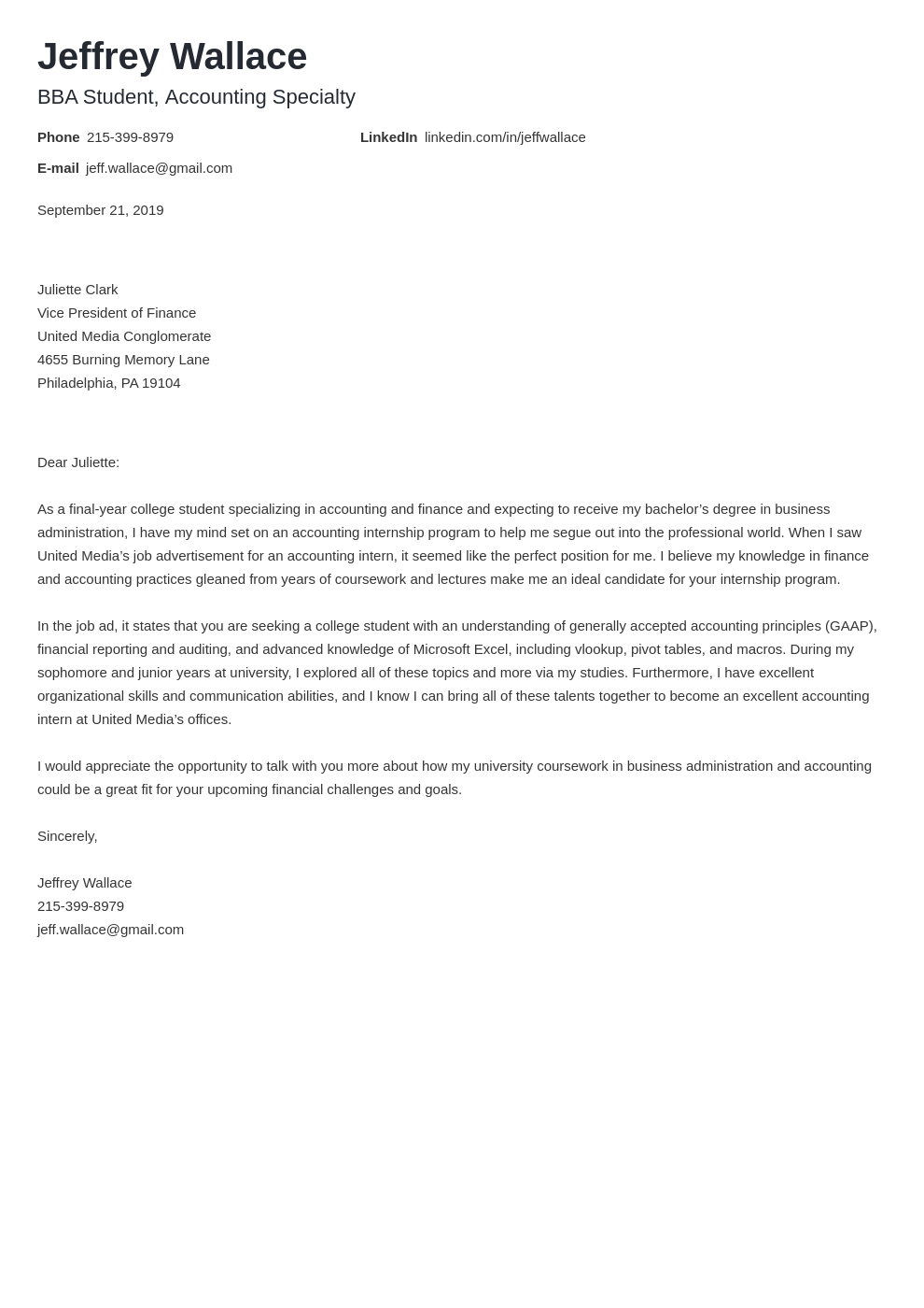 cover letter examples accounting template nanica