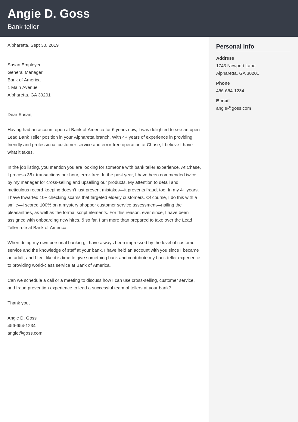 cover letter examples bank teller template cubic