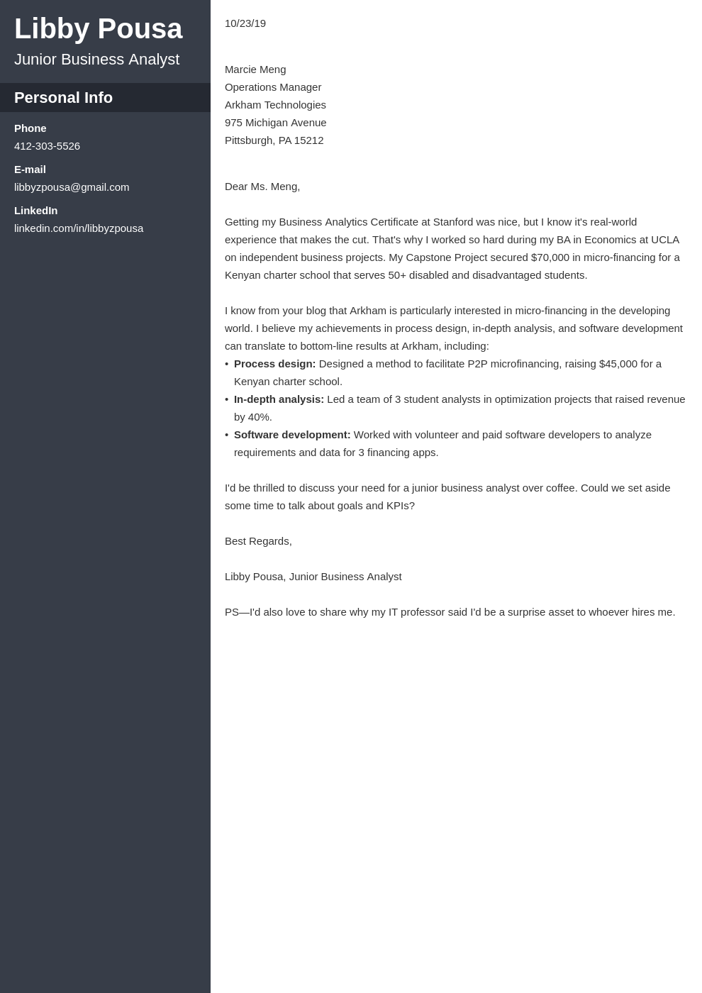 cover letter examples business analyst template cascade