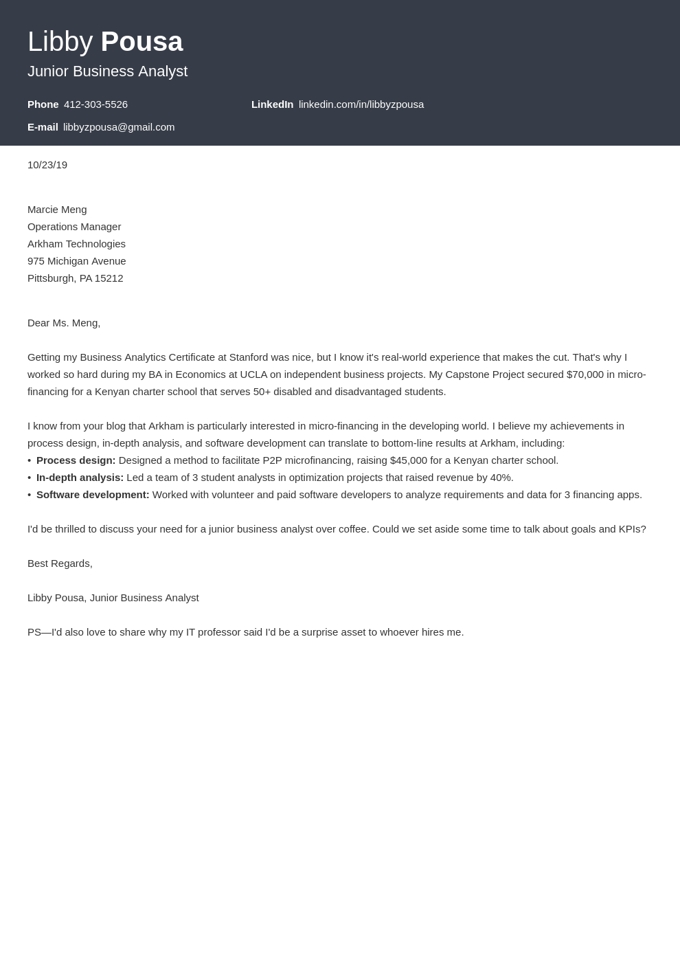cover letter examples business analyst template diamond uk