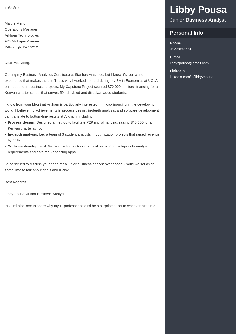 cover letter examples business analyst template enfold