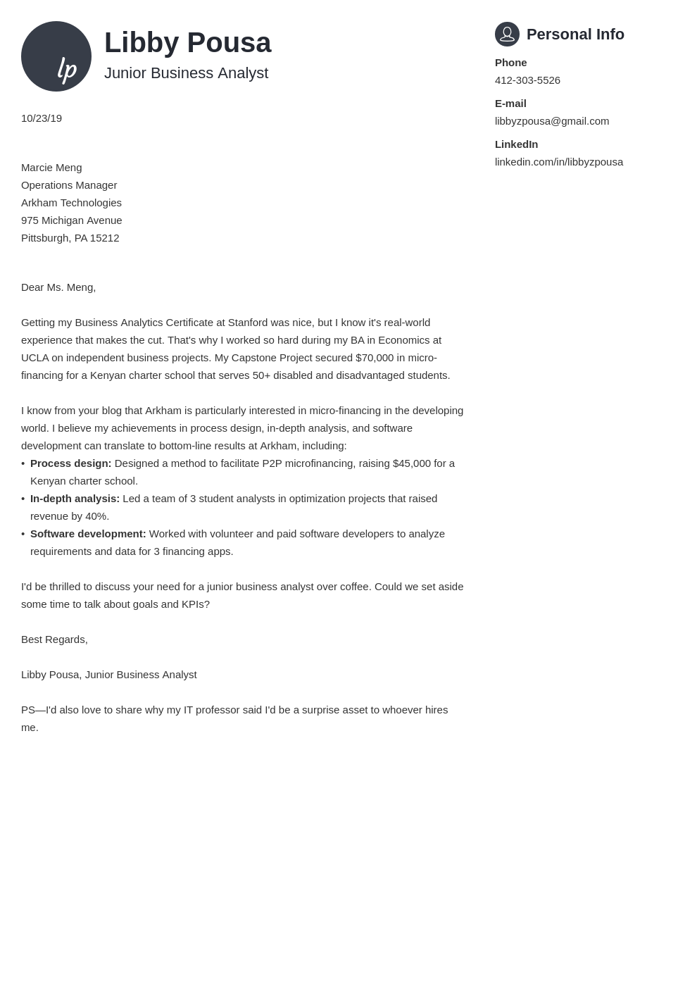cover letter examples business analyst template primo