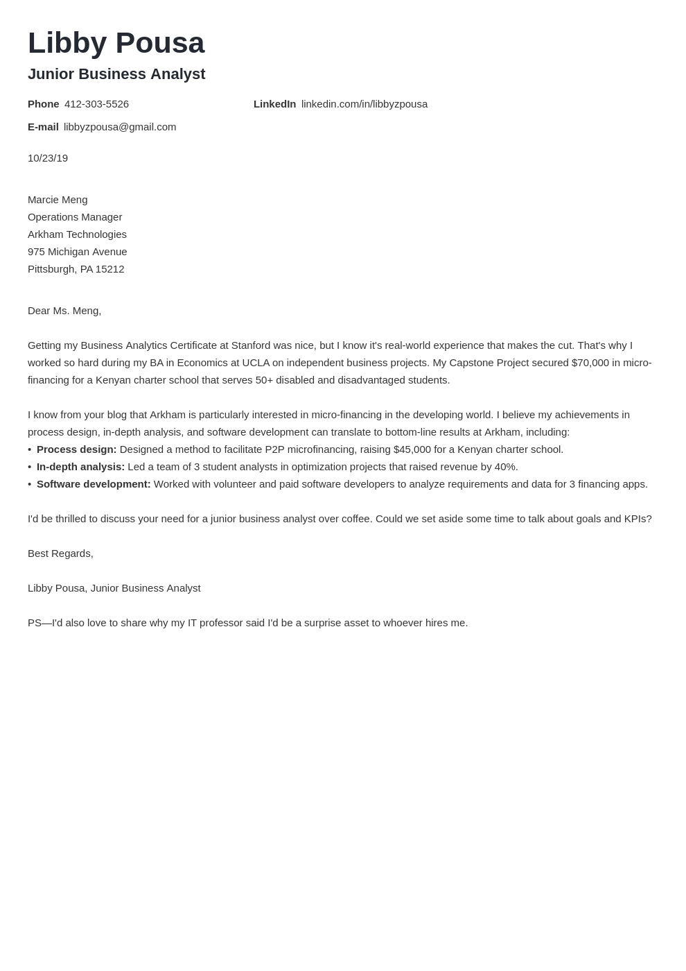 cover letter examples business analyst template valera
