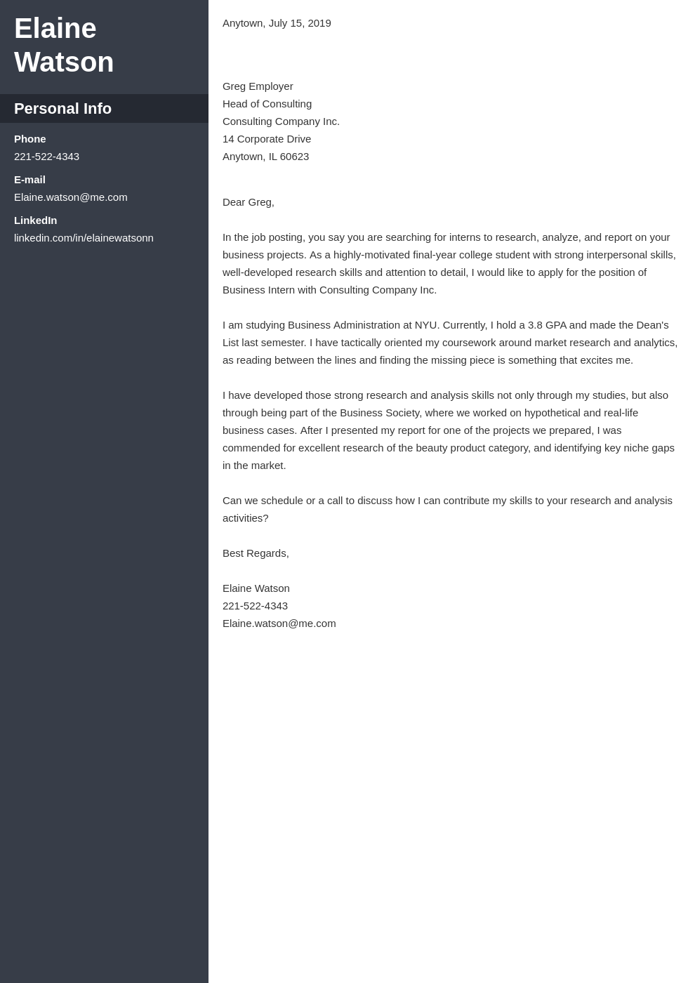 cover letter examples business template cascade