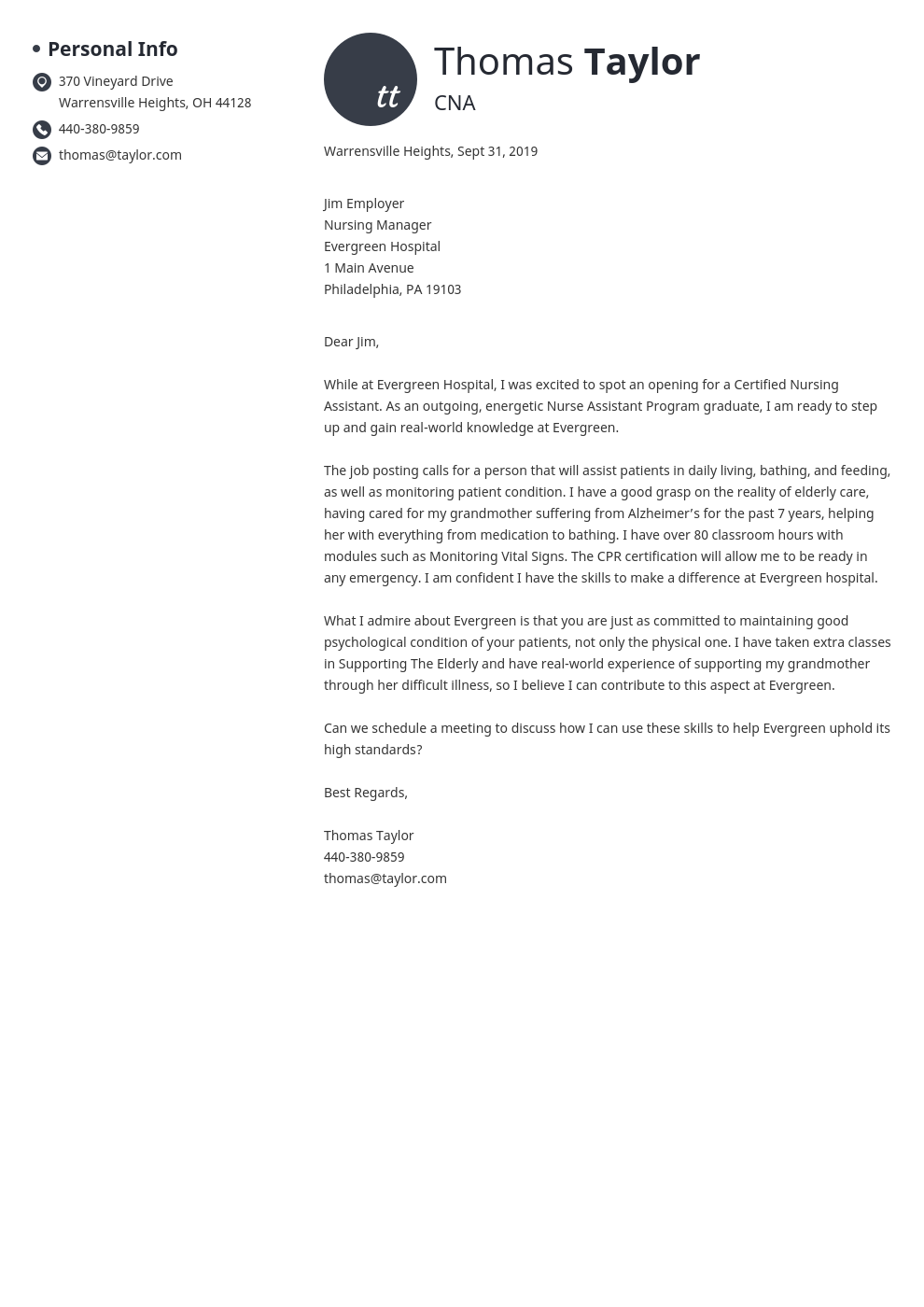 cover letter examples cna template initials uk
