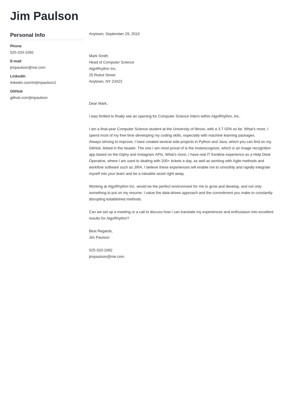 cover letter examples computer science template muse
