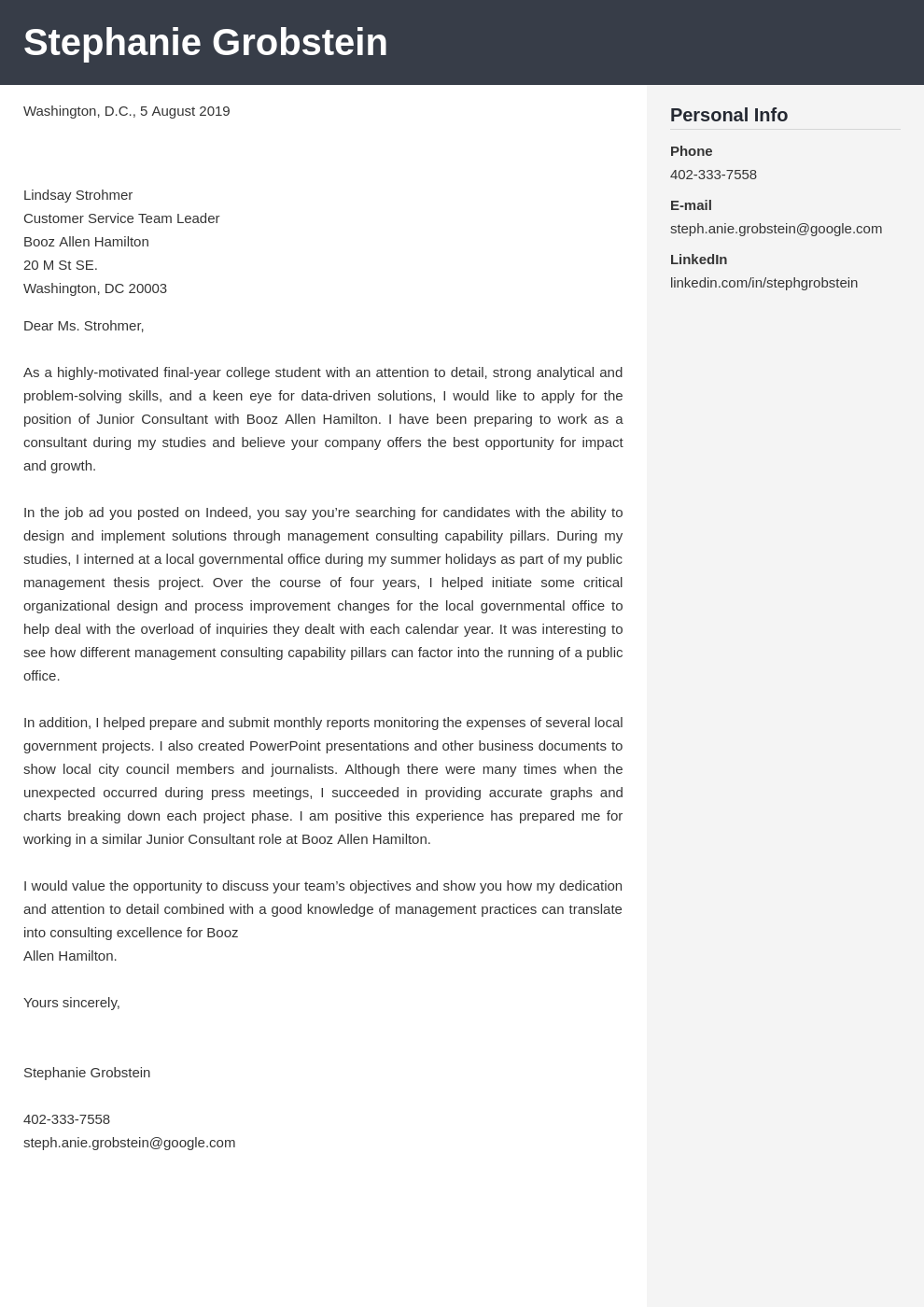 cover letter examples consulting template cubic