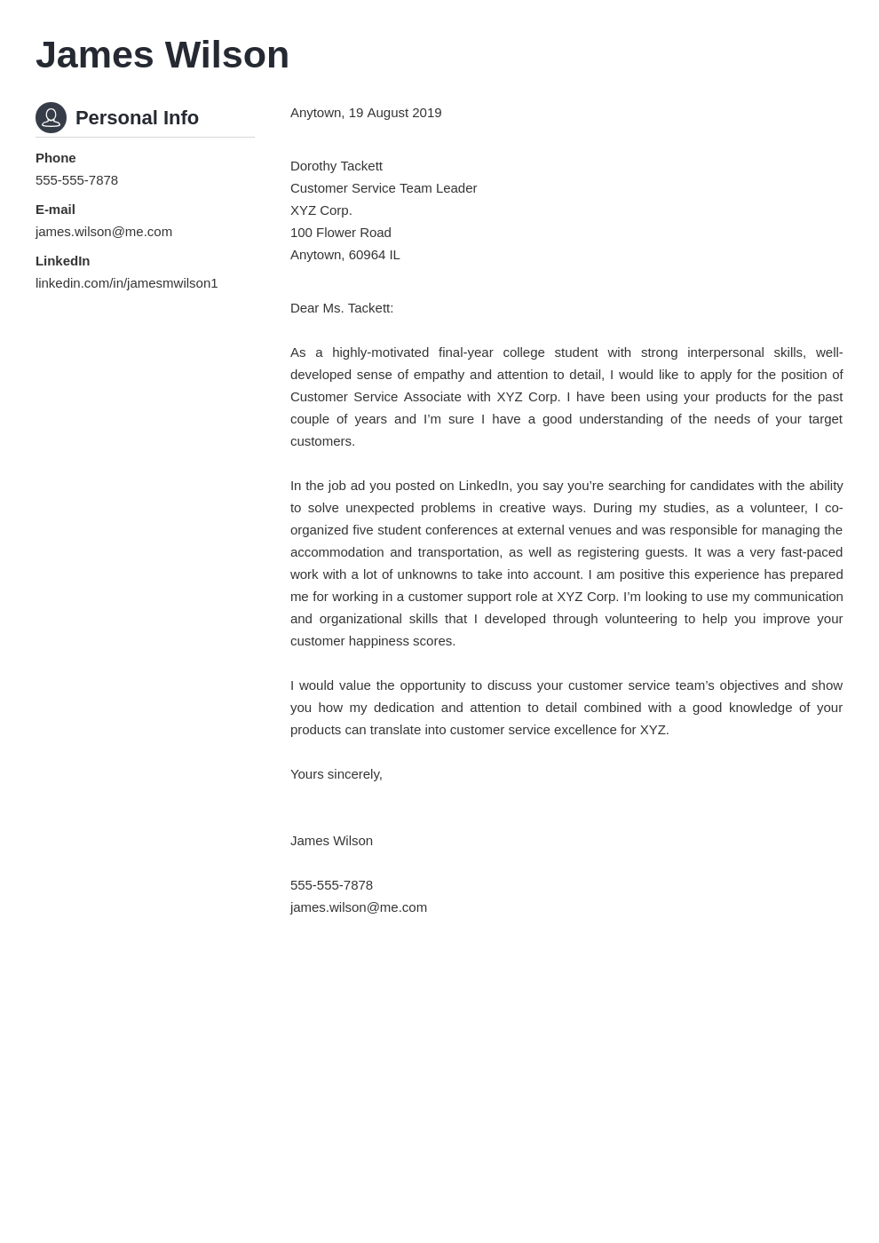cover letter examples customer service template crisp
