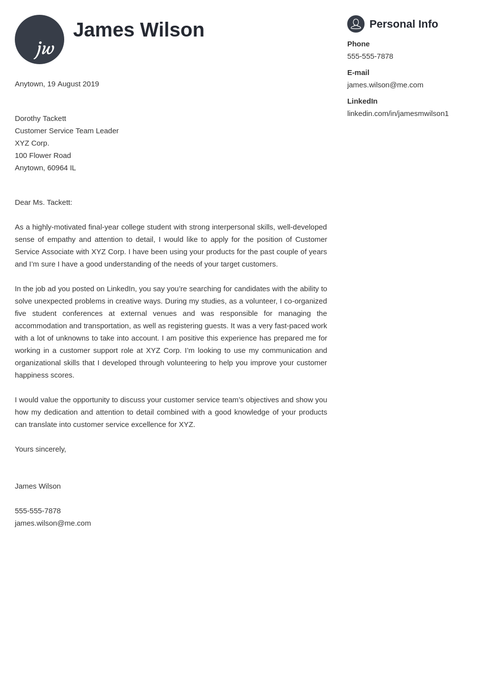 Customer Service Cover Letter Examples Ready Templates