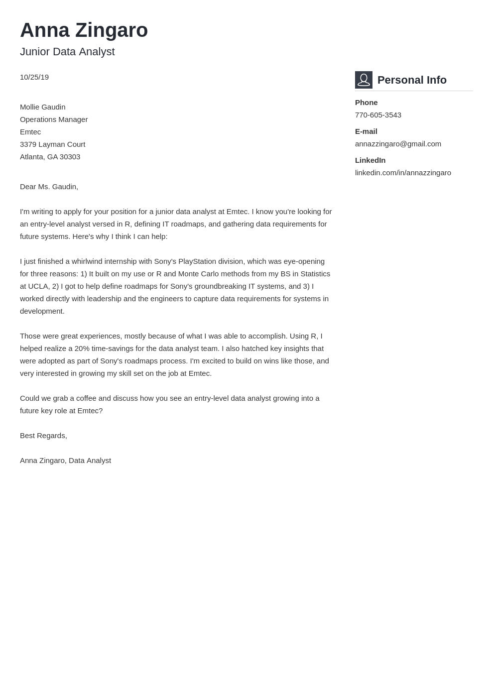 Data Analyst Cover Letter 2023 Examples Guide 