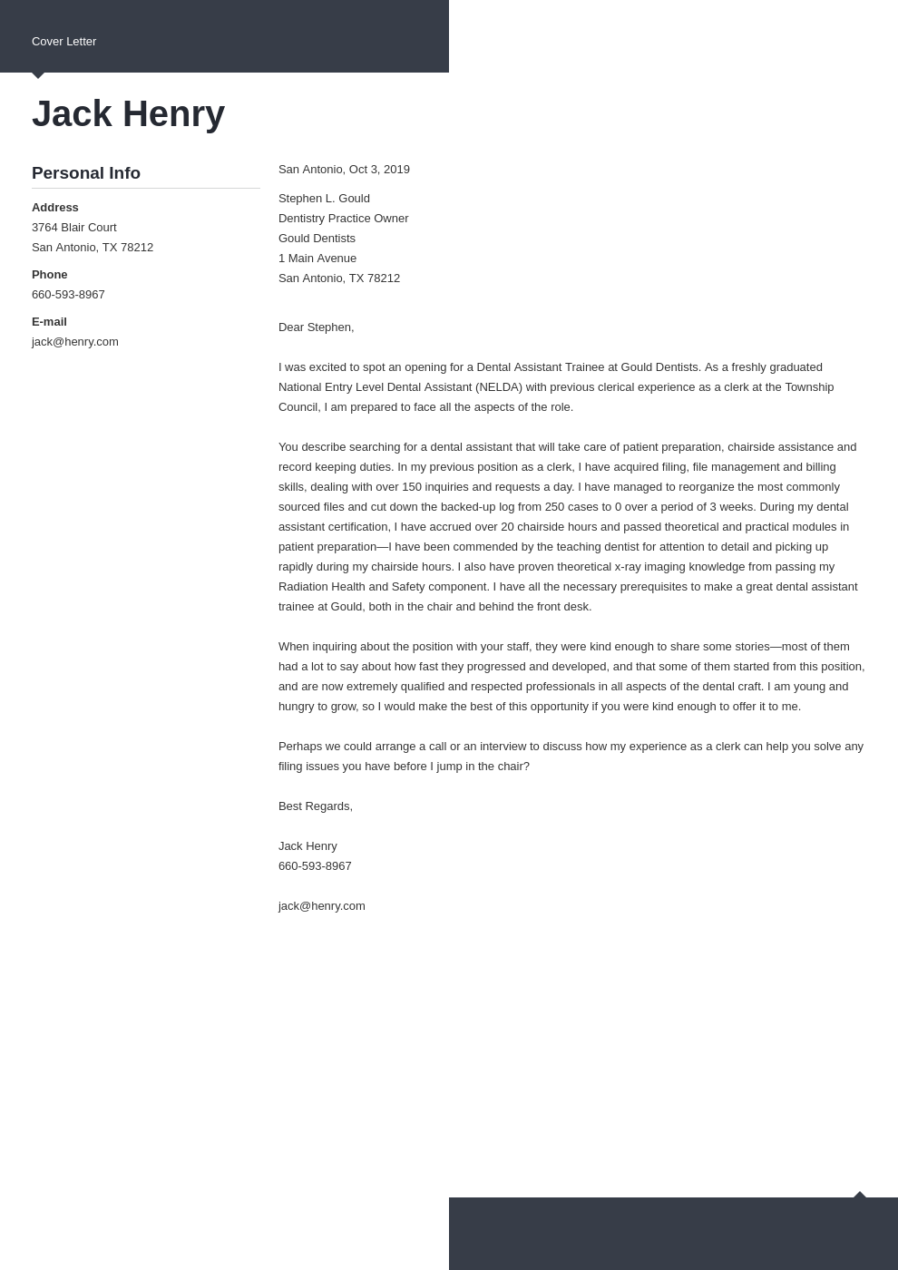 cover letter examples dental assistant template modern