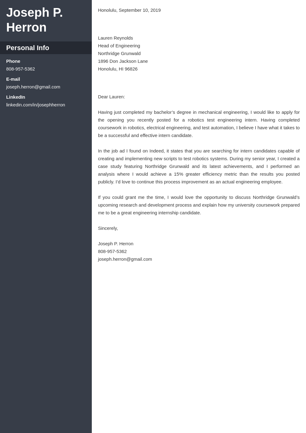 cover letter examples engineering template cascade