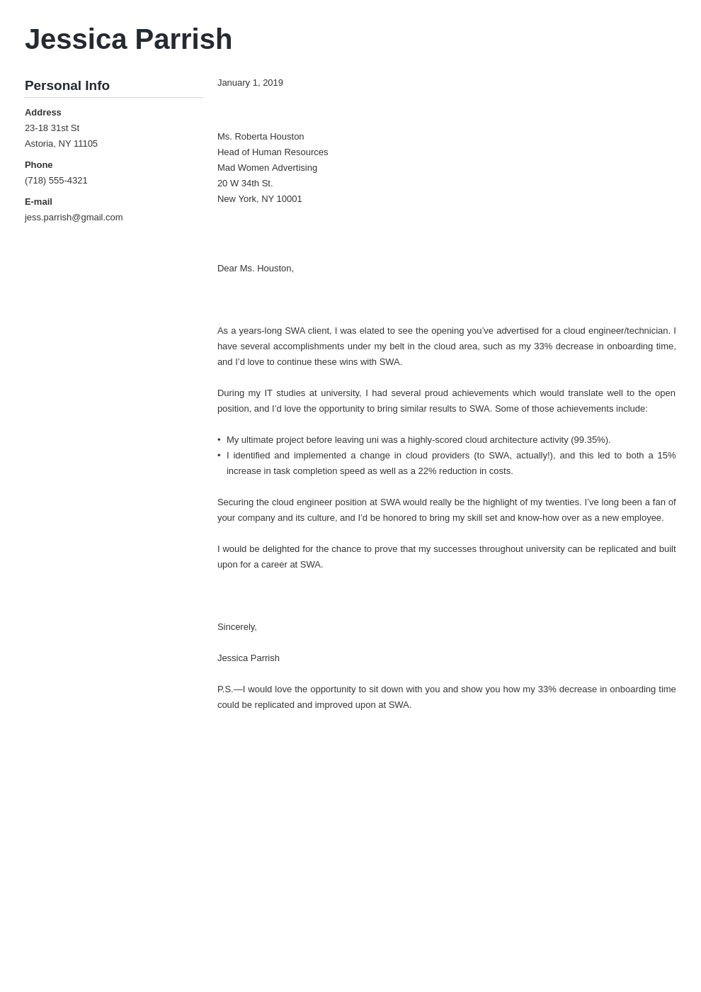 cover letter examples entry level template muse