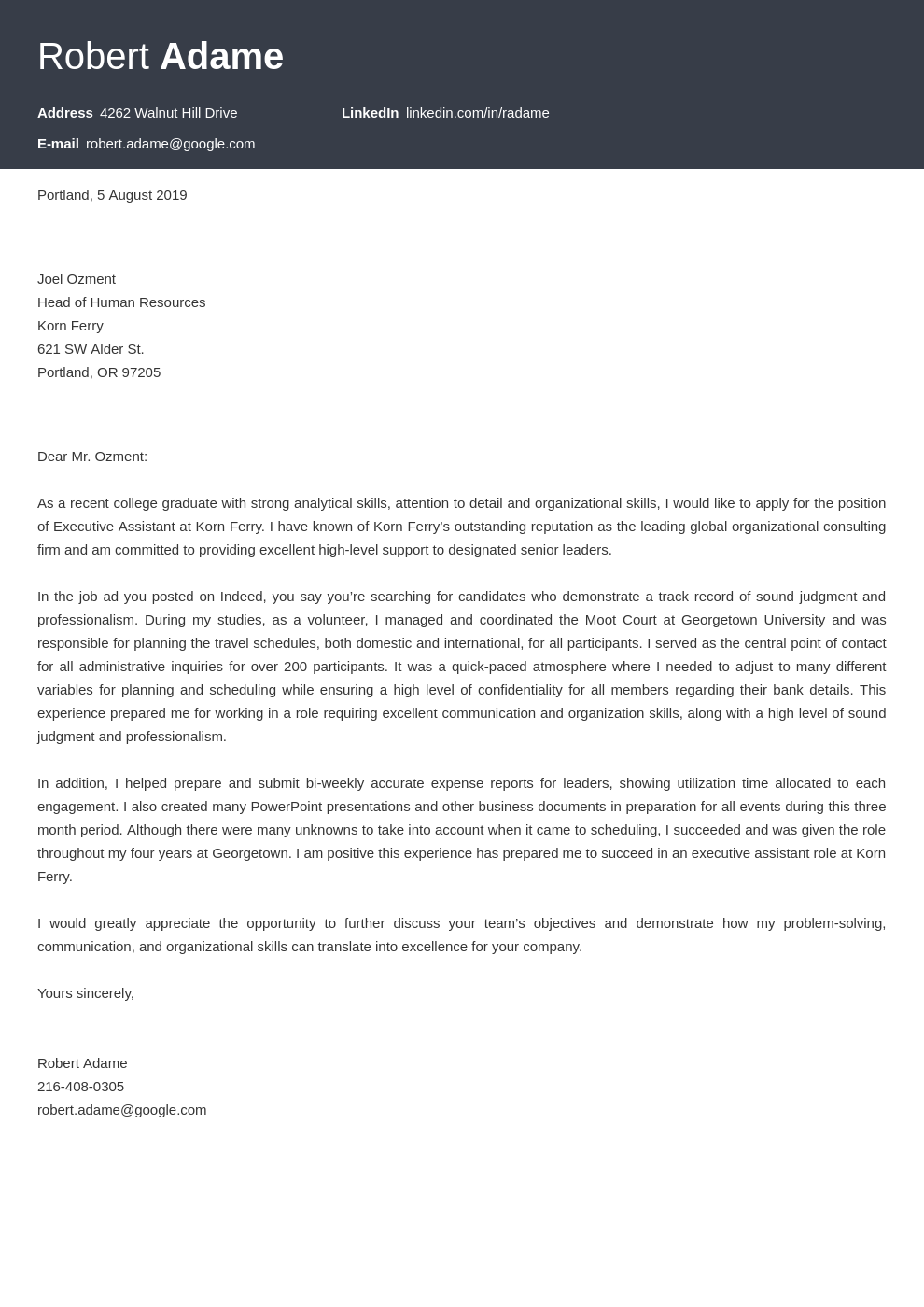 cover letter examples executive assistant template diamond