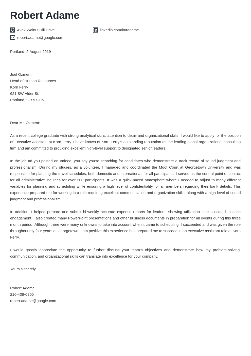 cover letter examples executive assistant template iconic uk