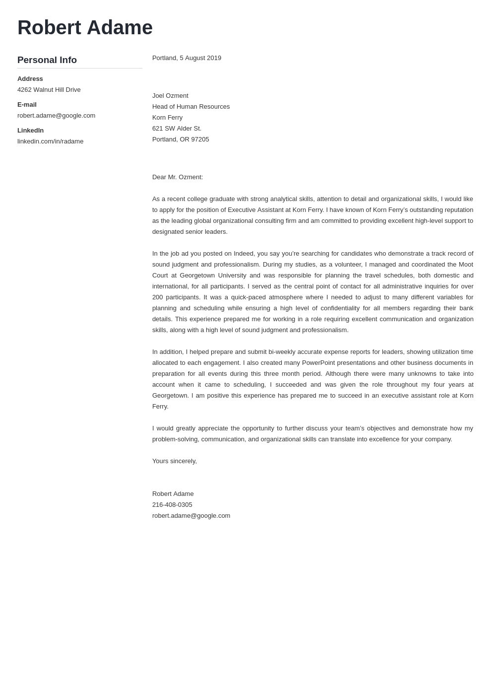 cover letter examples executive assistant template muse
