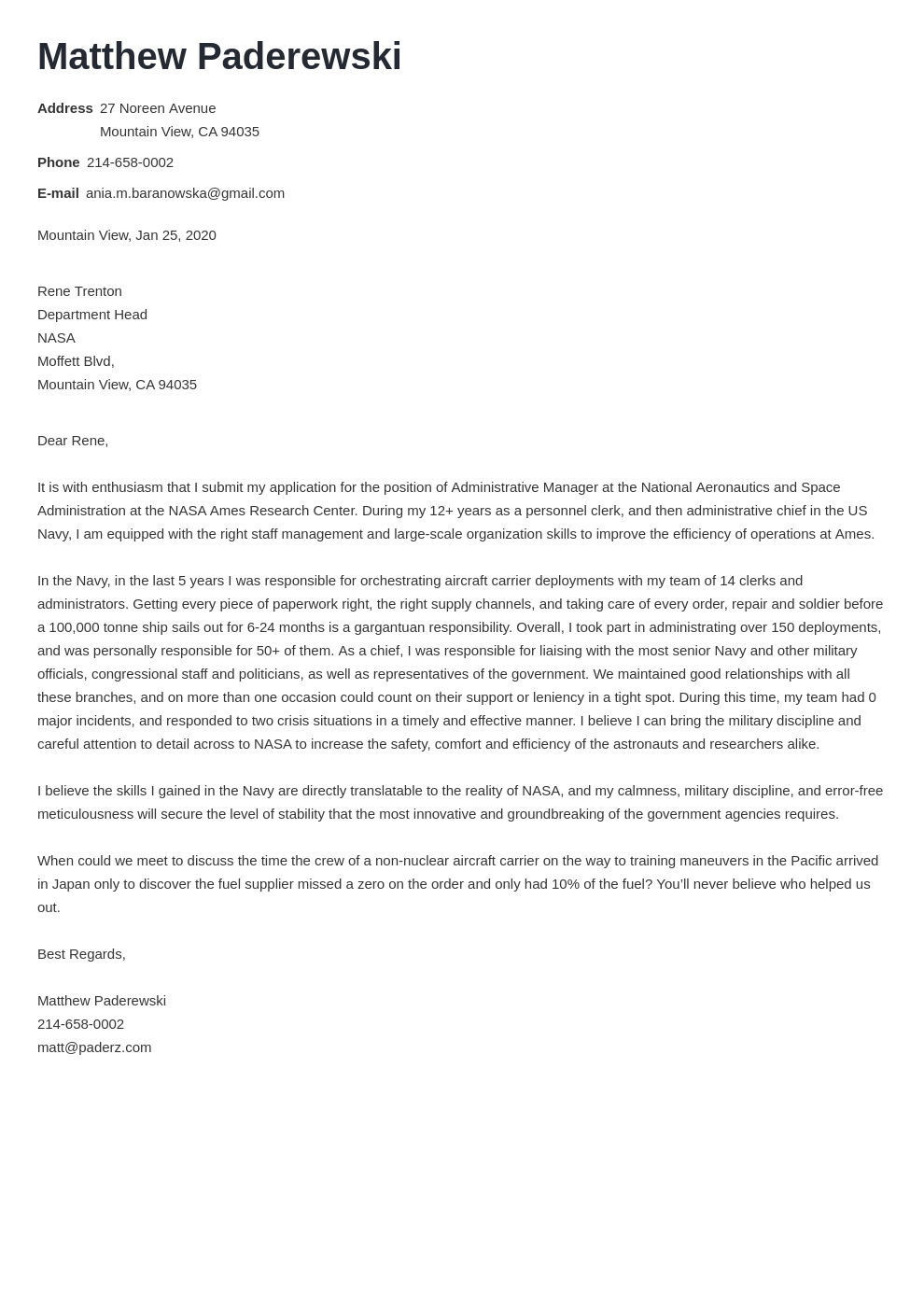 cover letter examples federal template nanica