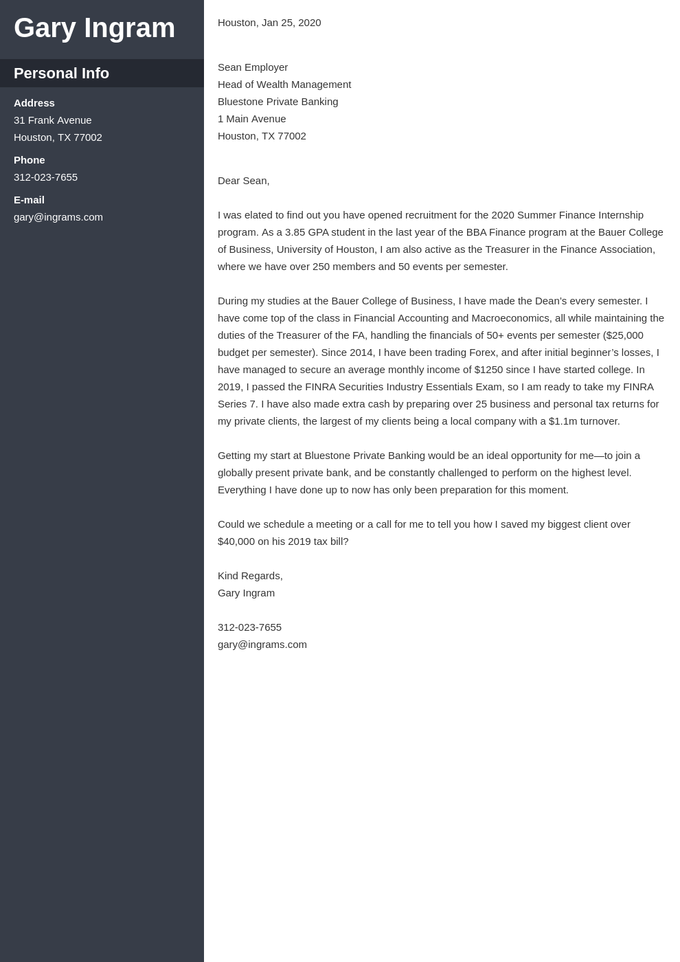 cover letter examples finance template cascade