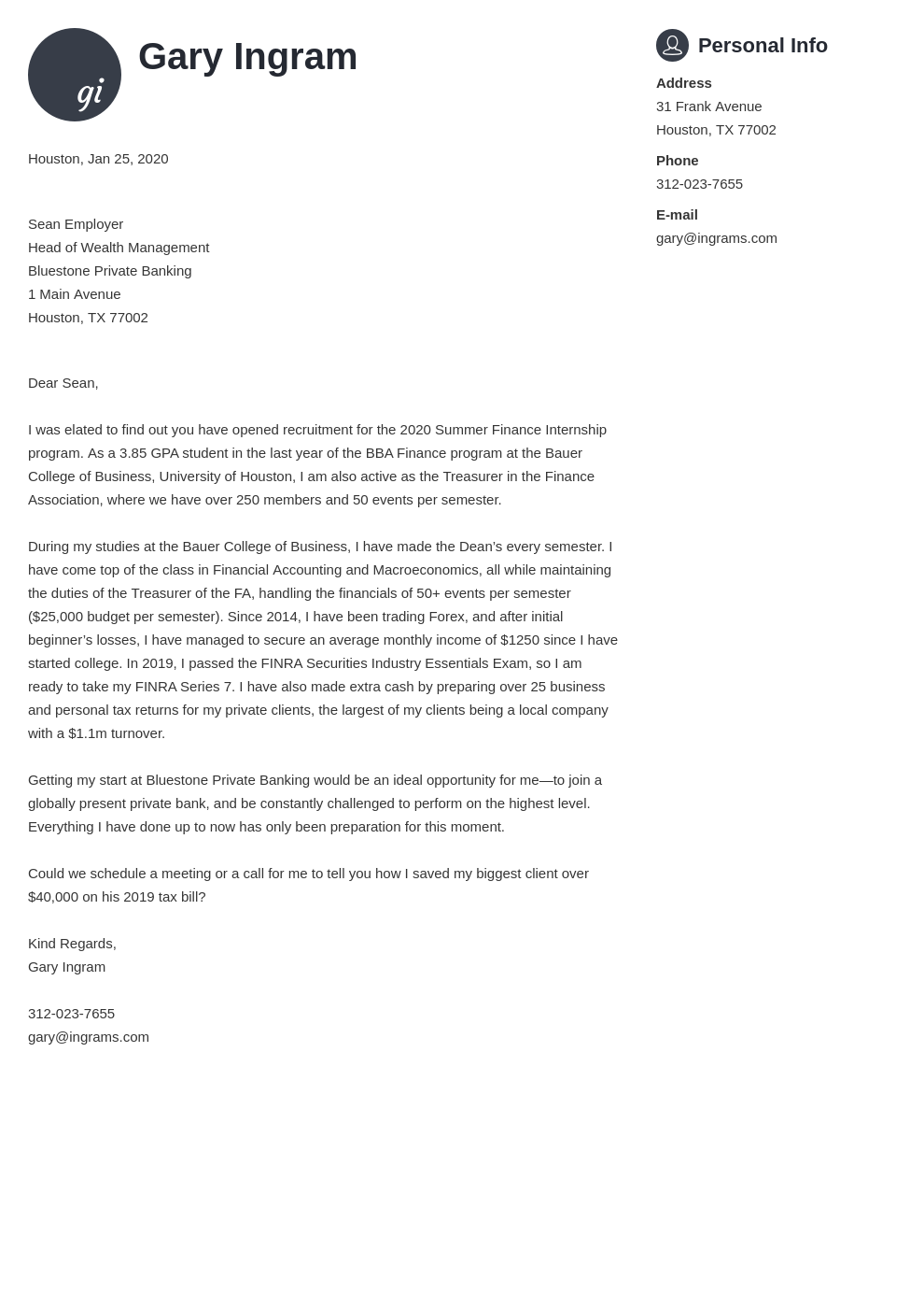 cover letter examples finance template primo