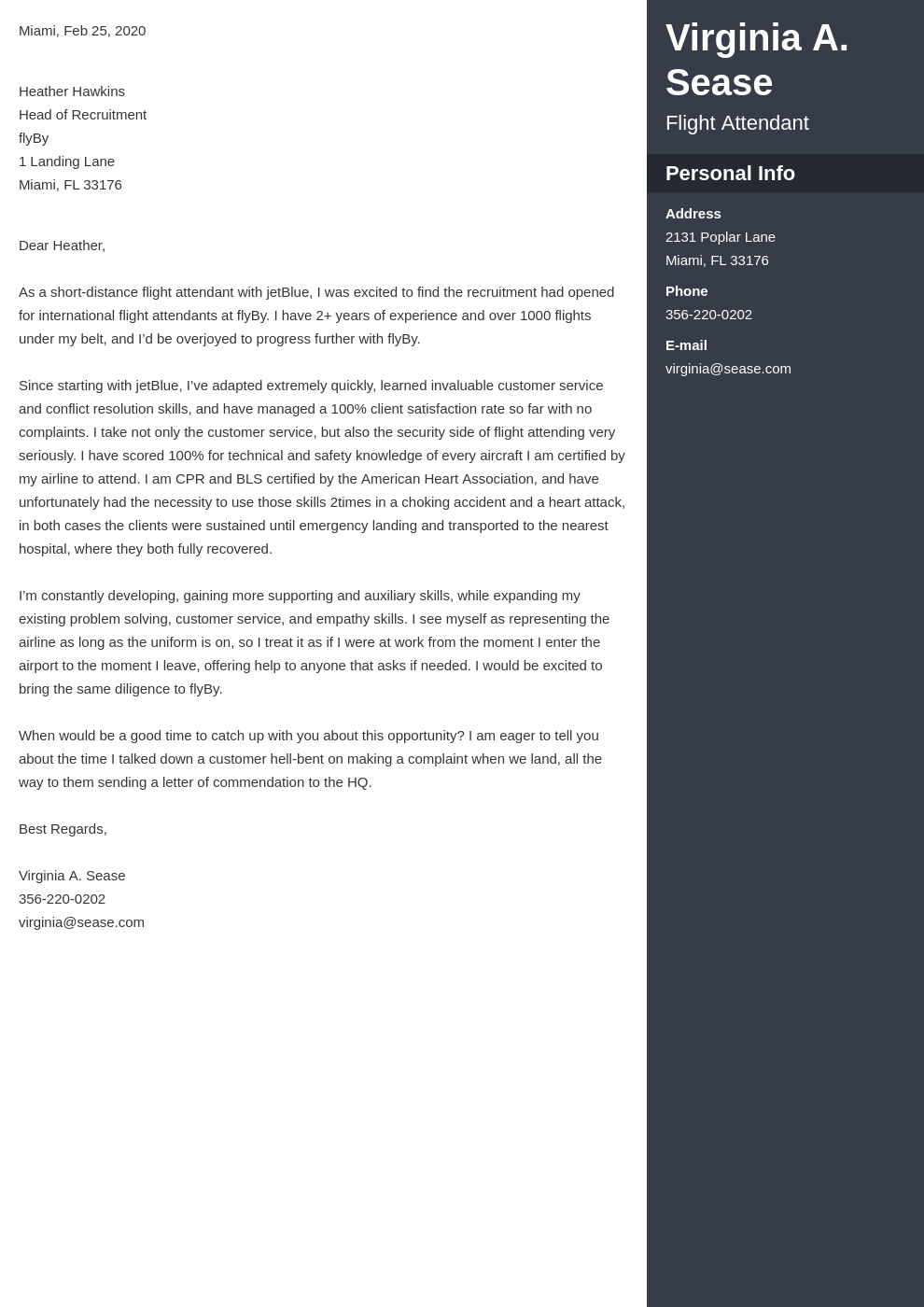 cover letter examples flight attendant template enfold