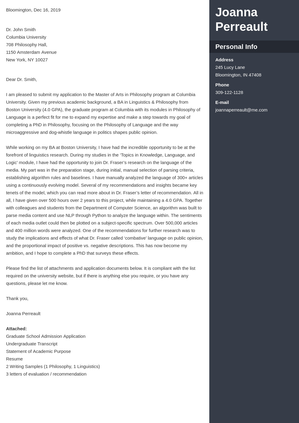 cover letter examples graduate school template enfold