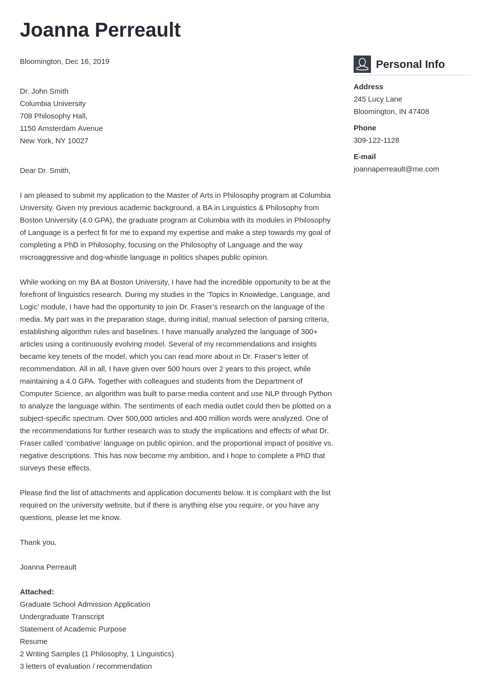 cover letter examples graduate school template vibes uk
