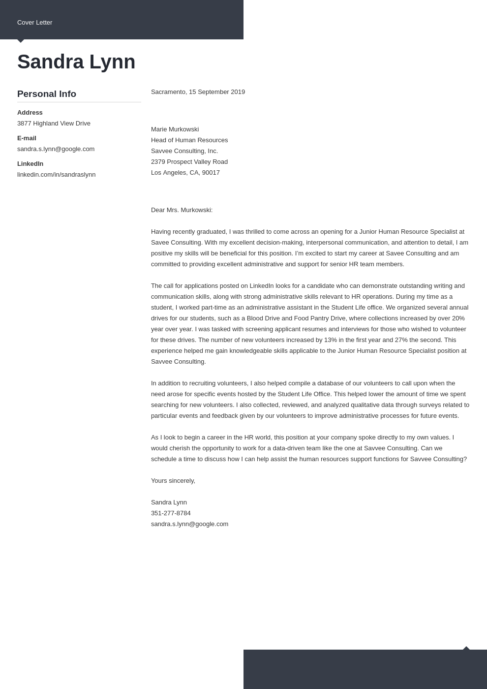 cover letter examples human resources template modern