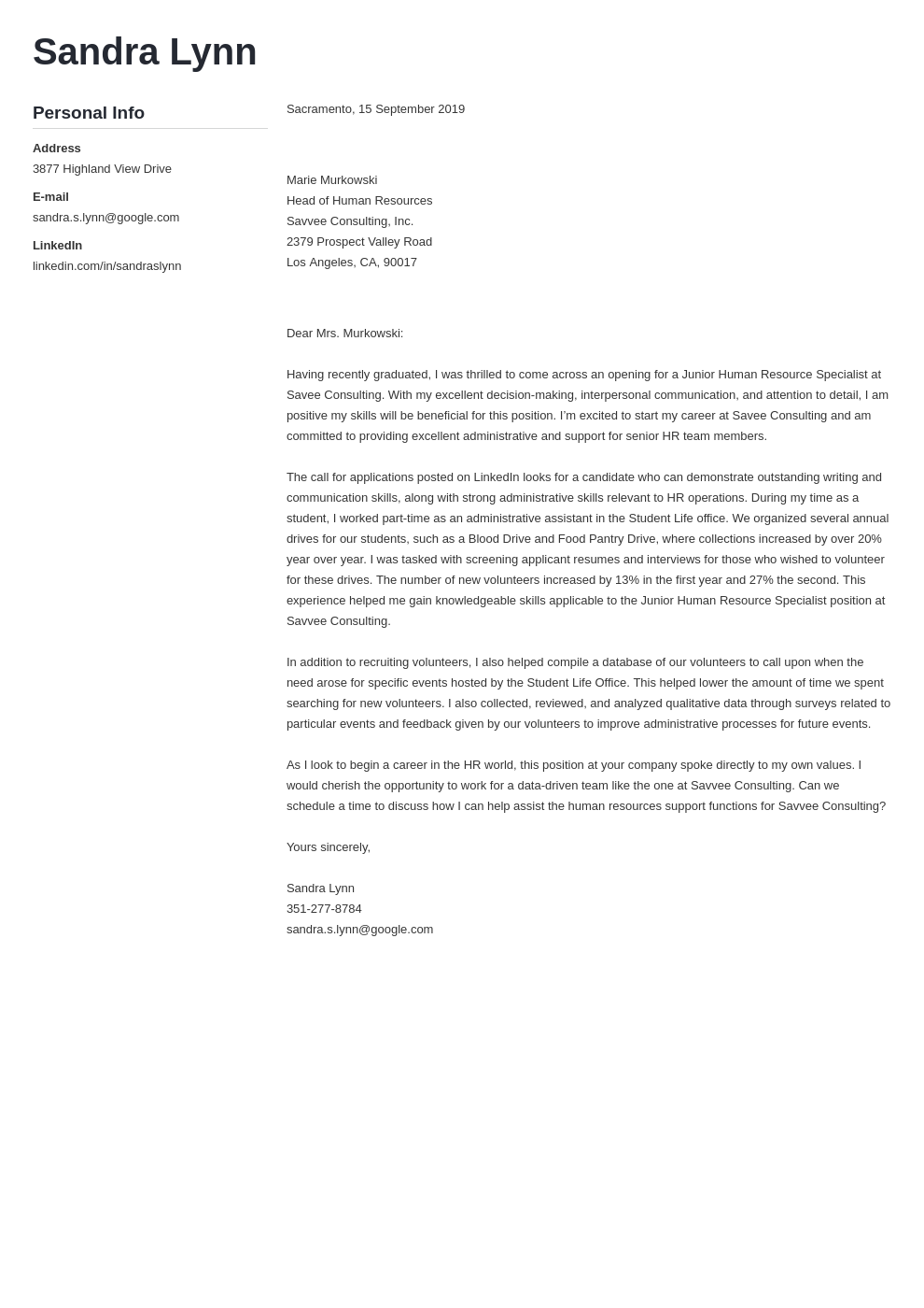 cover letter examples human resources template muse