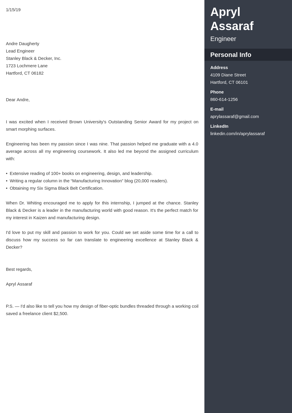 cover letter examples internship template enfold