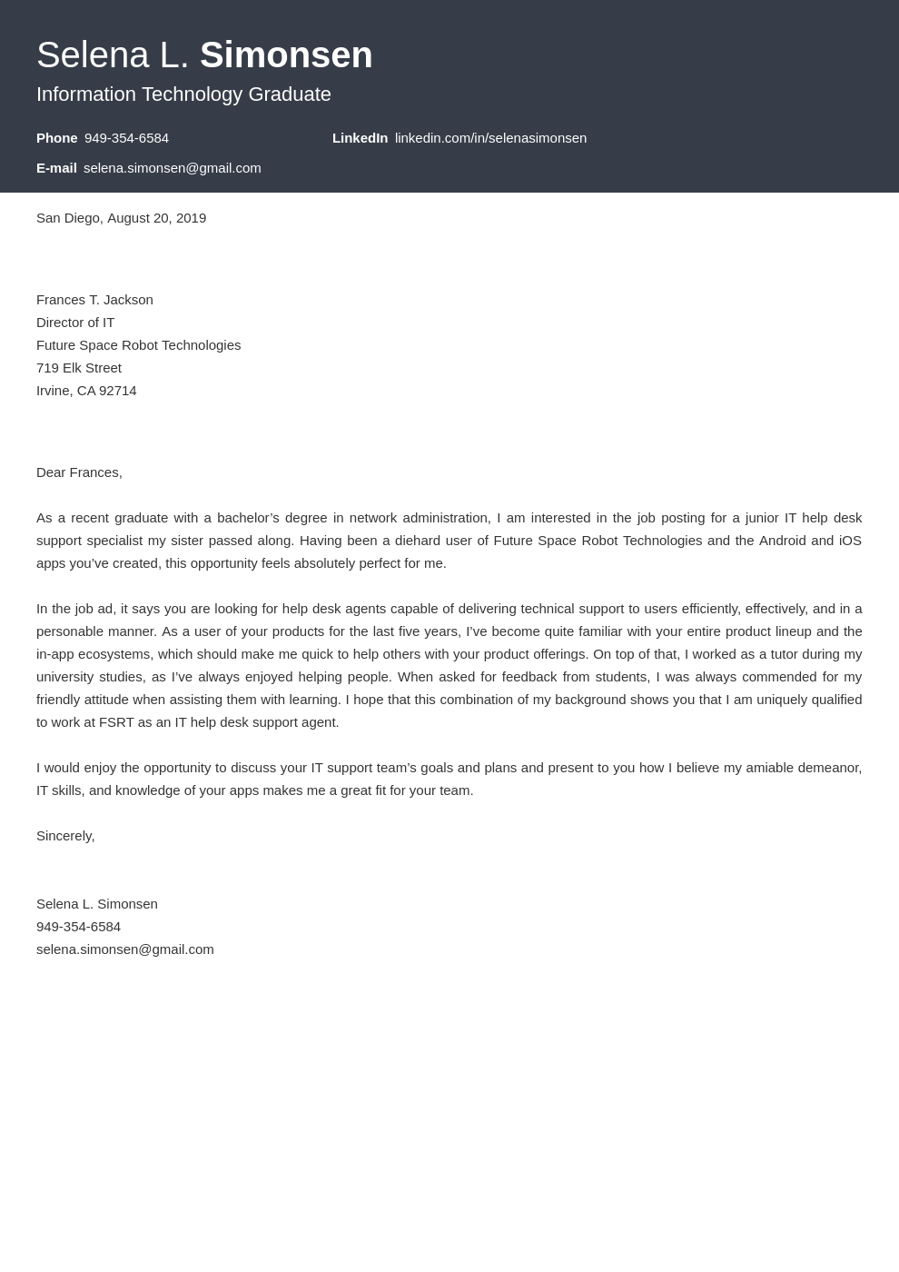 cover letter examples it template diamond