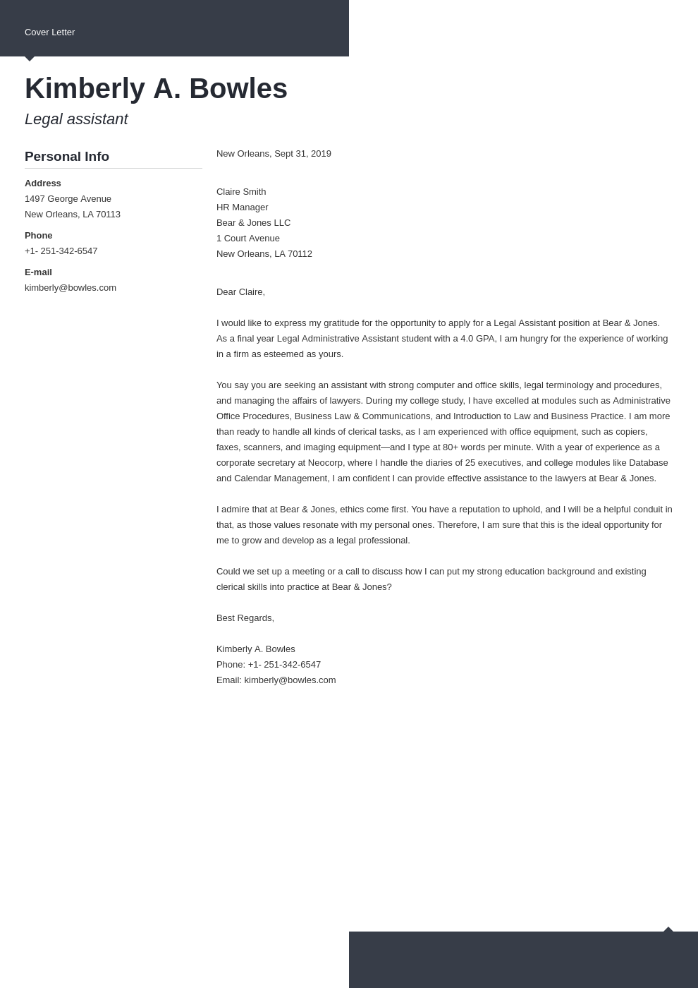 cover letter examples legal assistant template modern