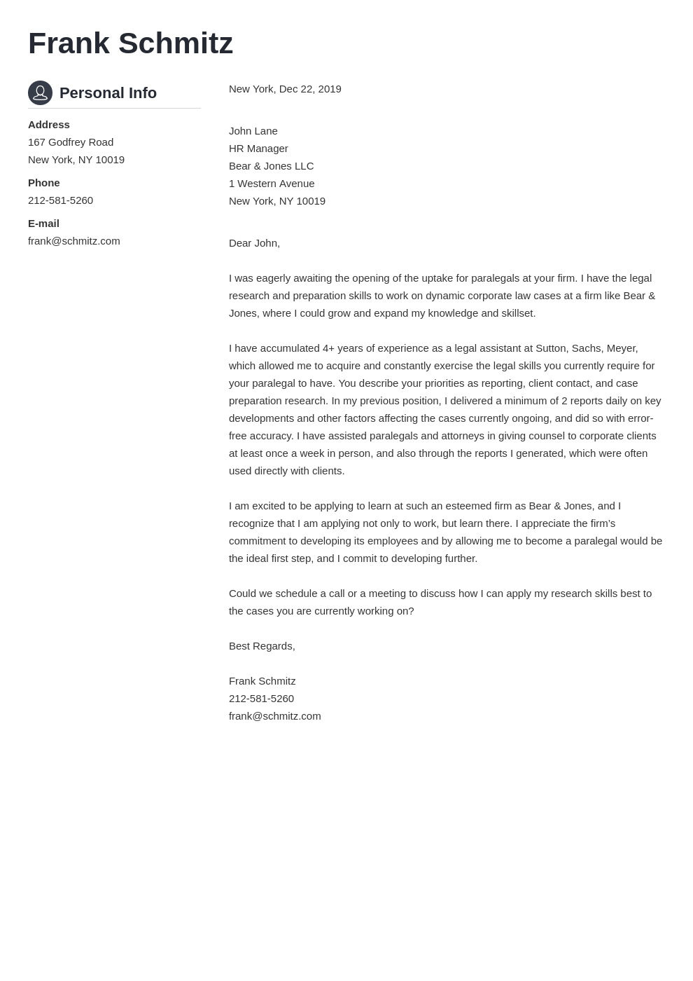 legal officer cover letter sample