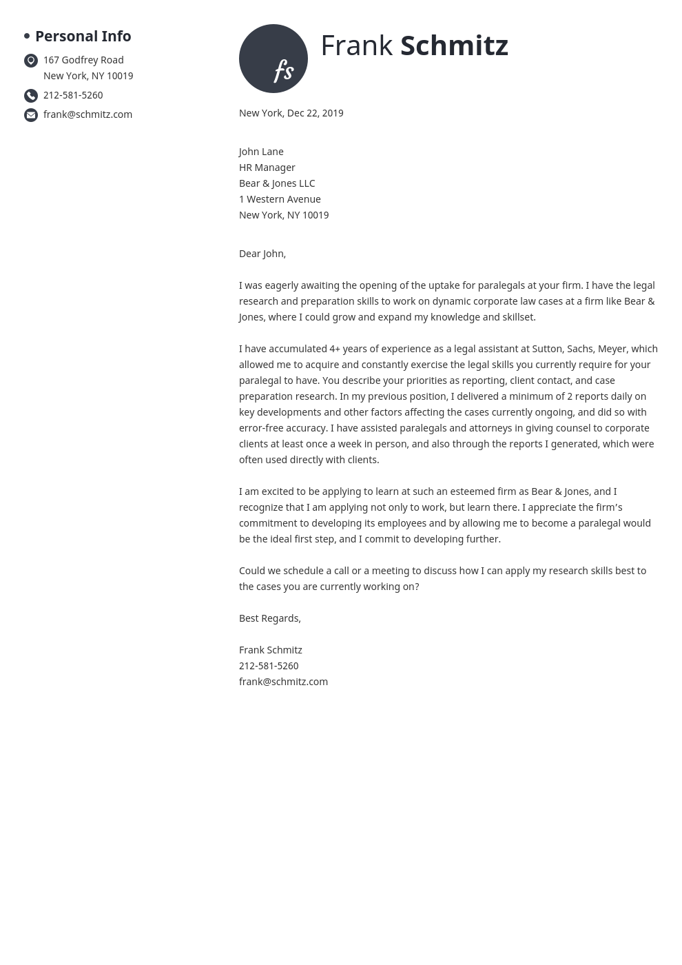 cover letter examples legal template initials
