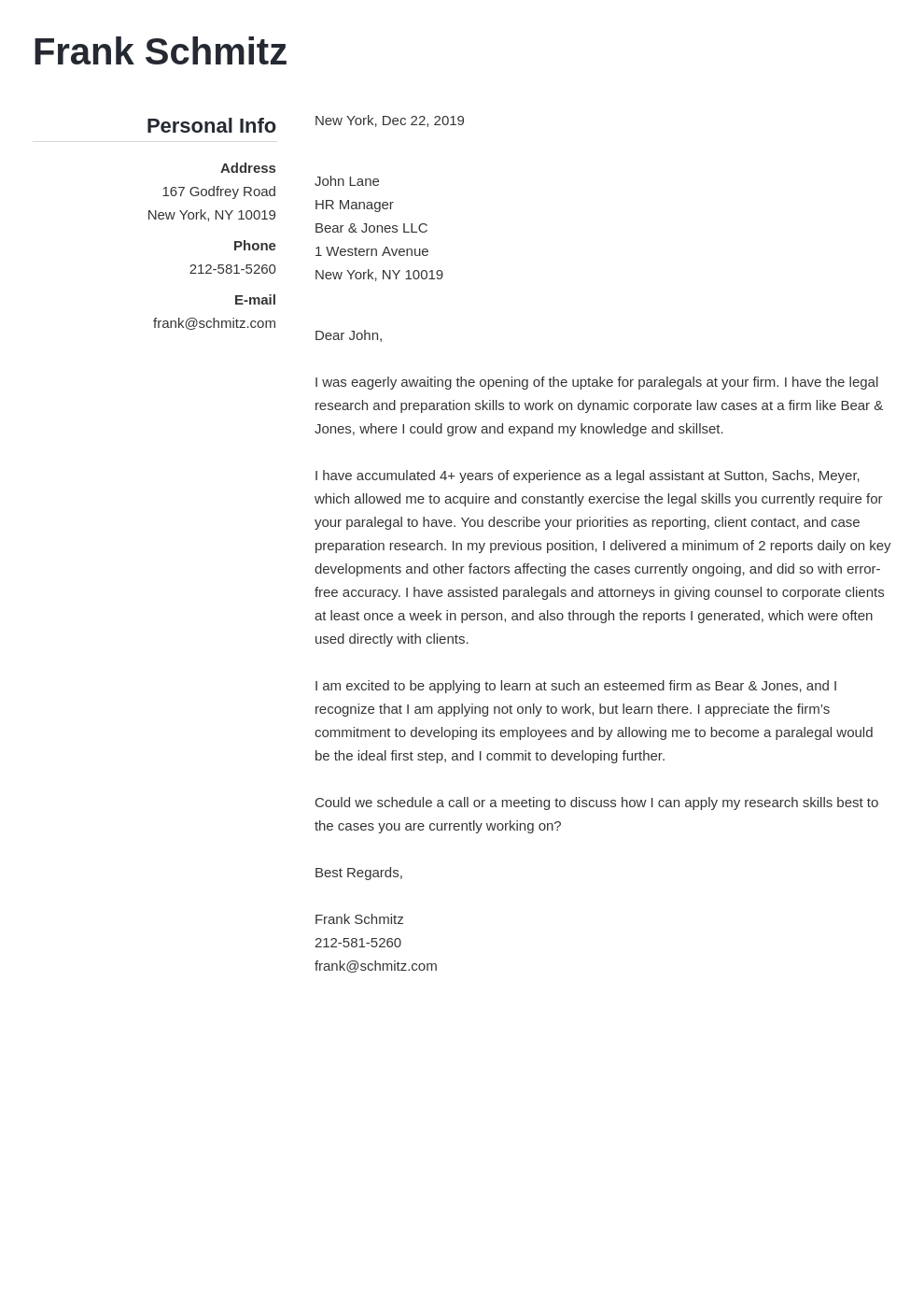 law cover letter template