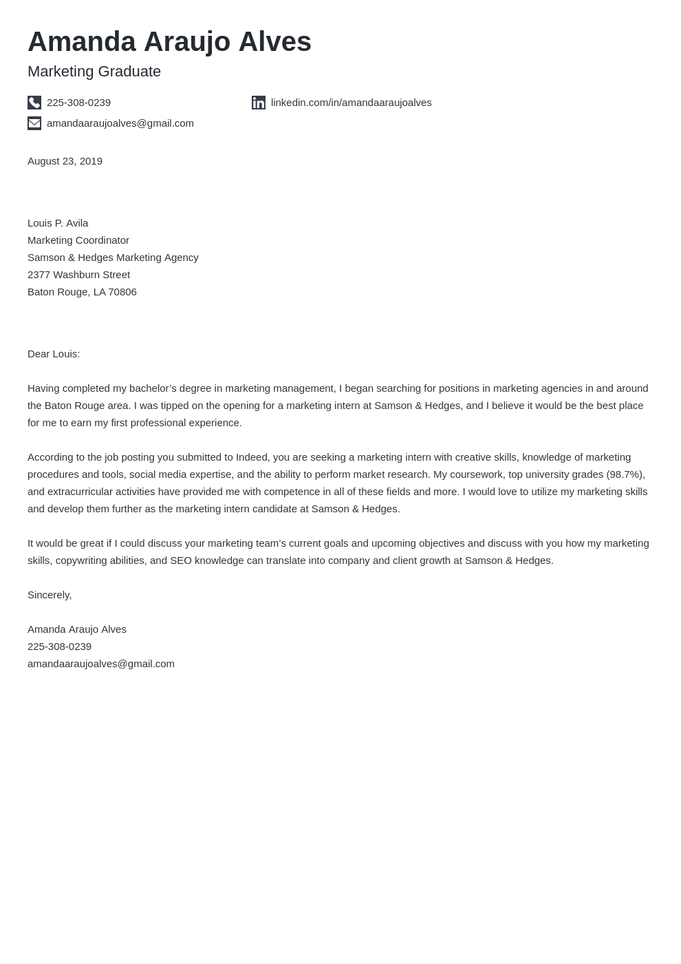 cover letter examples marketing template iconic