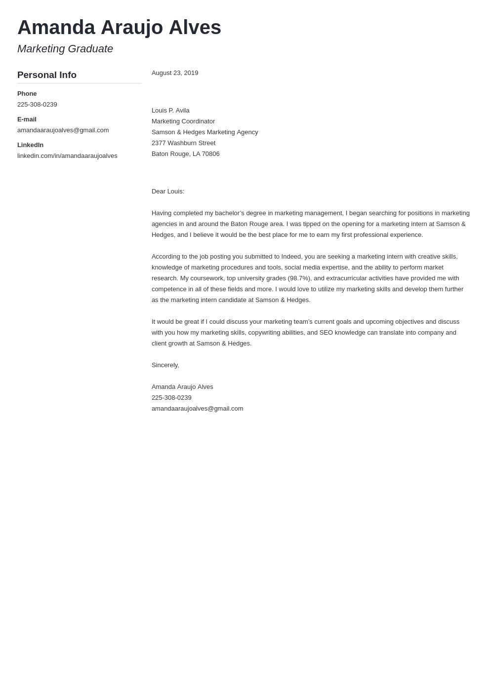 cover letter examples marketing template muse