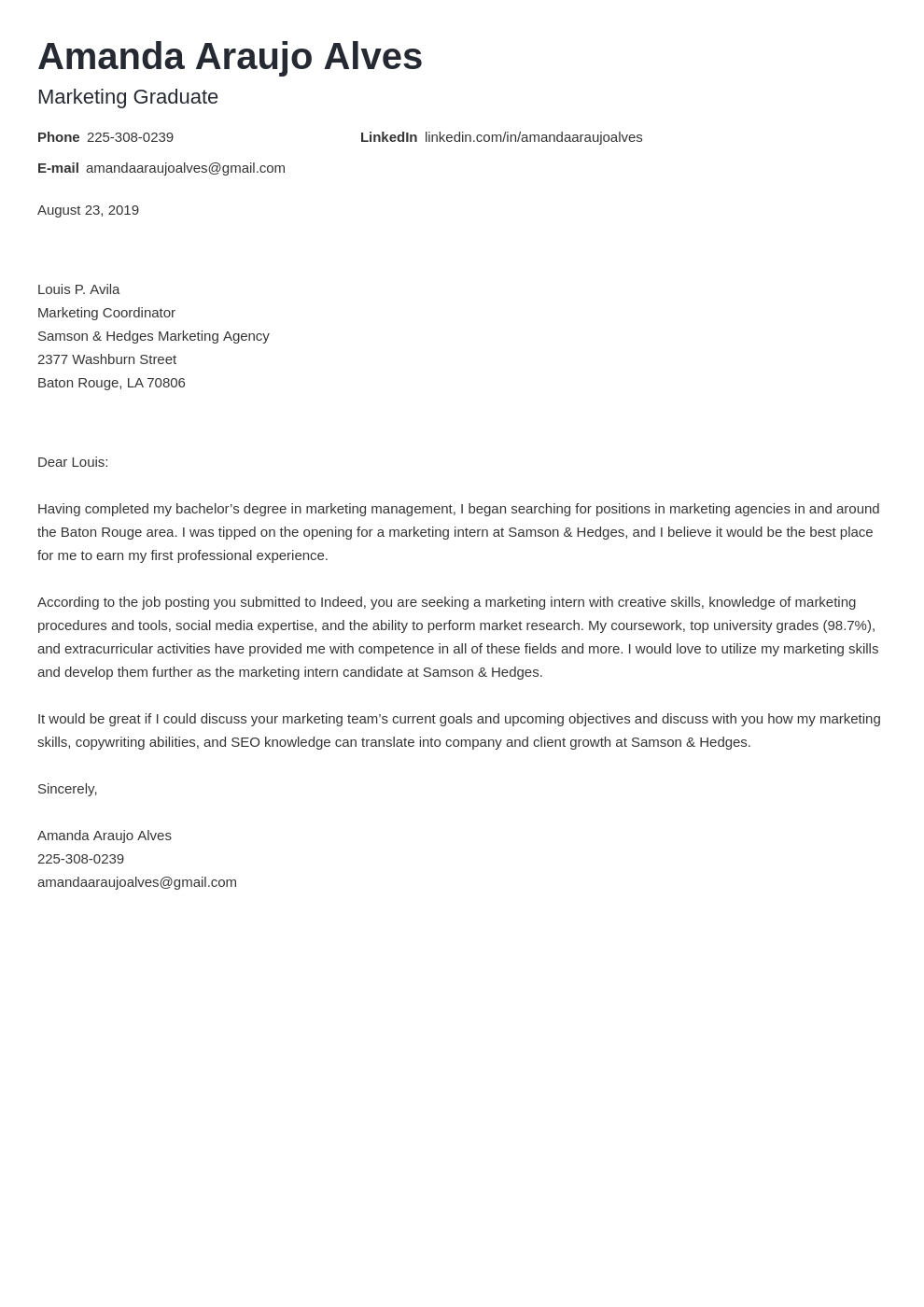 cover letter examples marketing template nanica