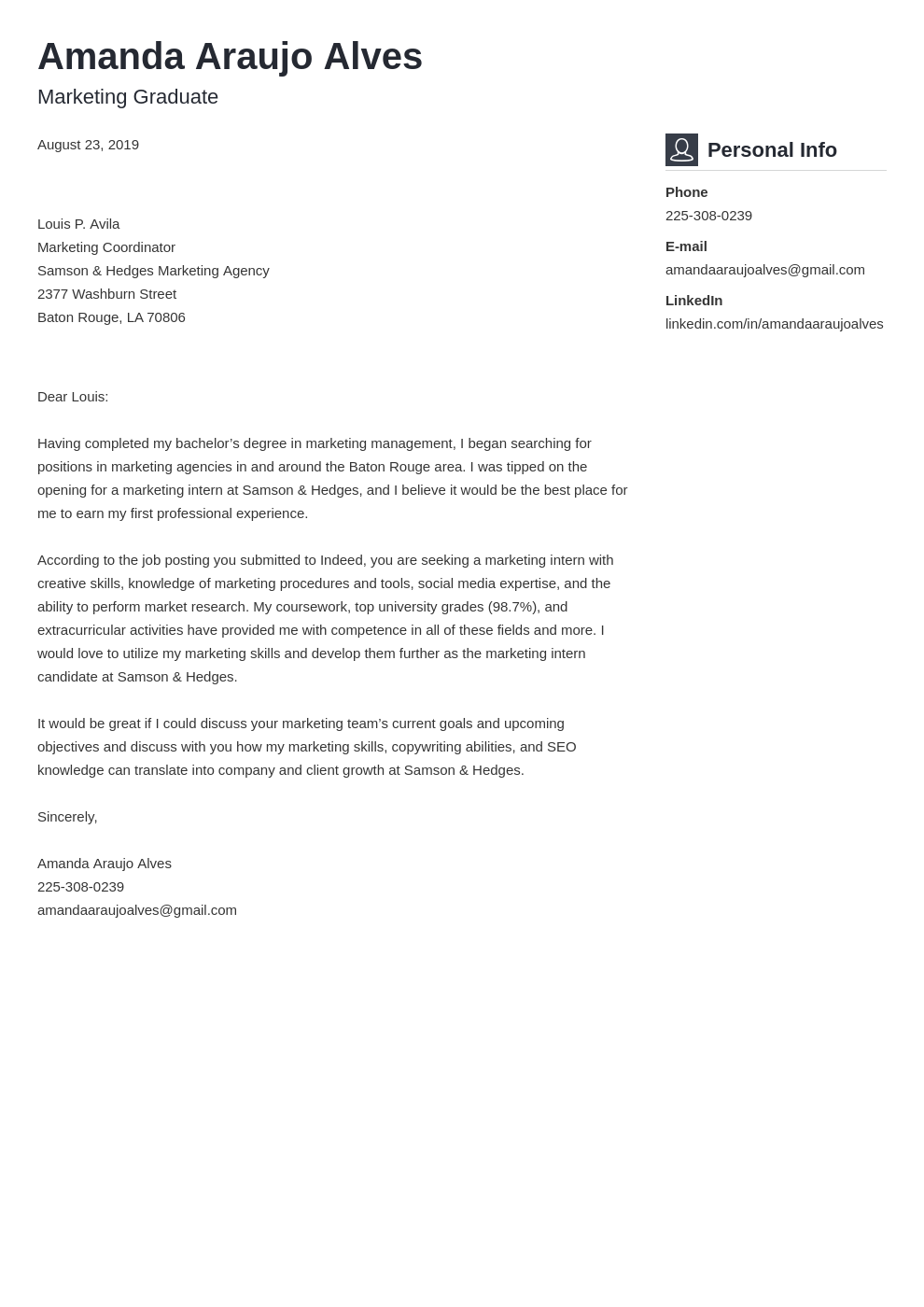 cover letter examples marketing template vibes uk