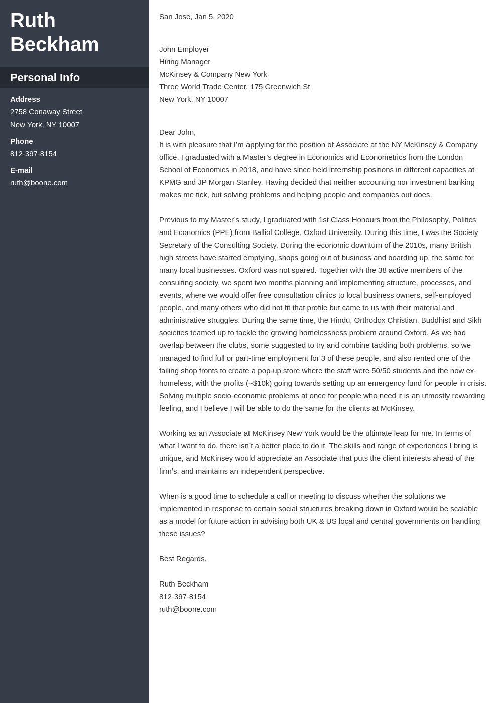 cover letter examples mckinsey template cascade