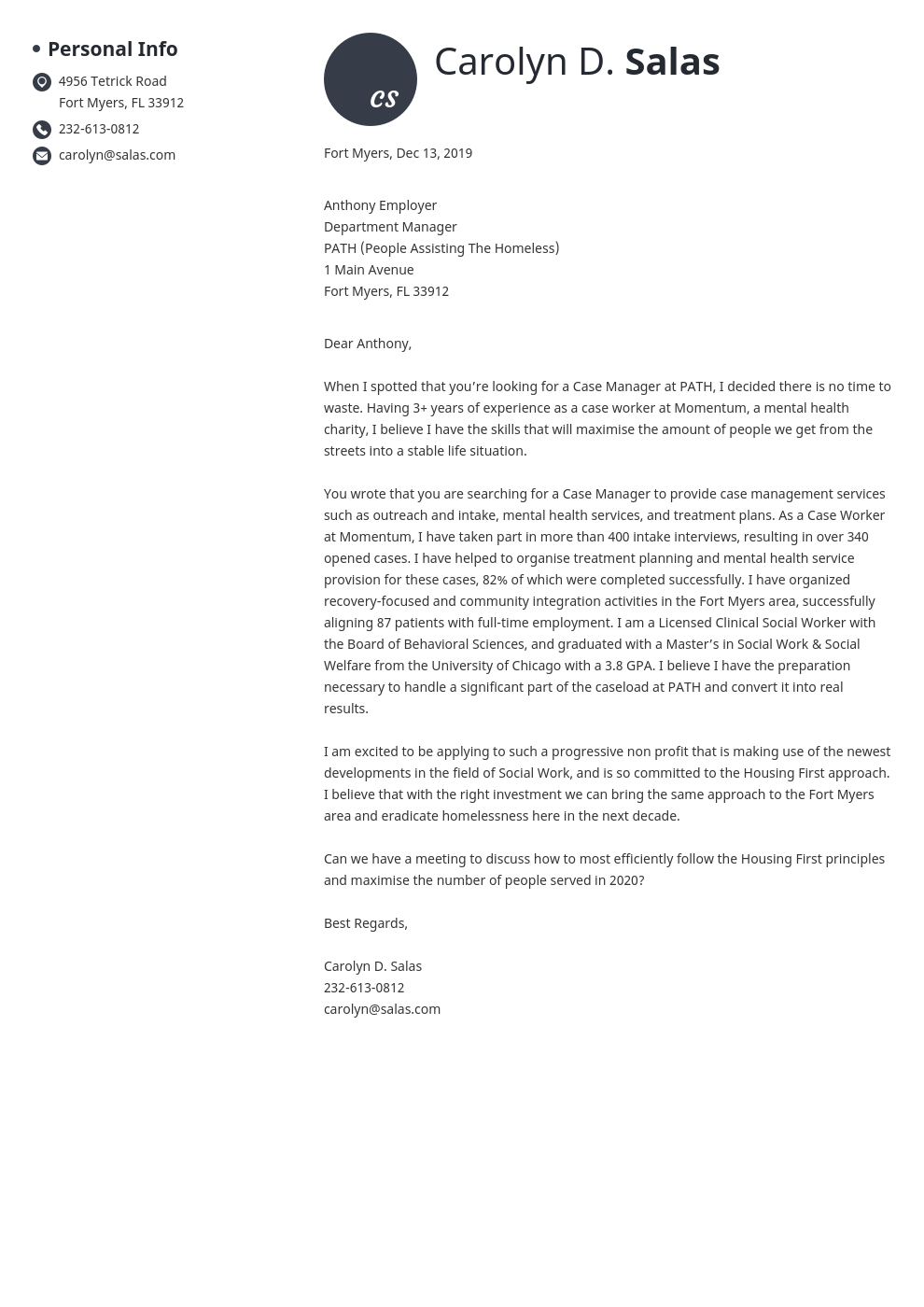 cover letter examples non profit template initials uk