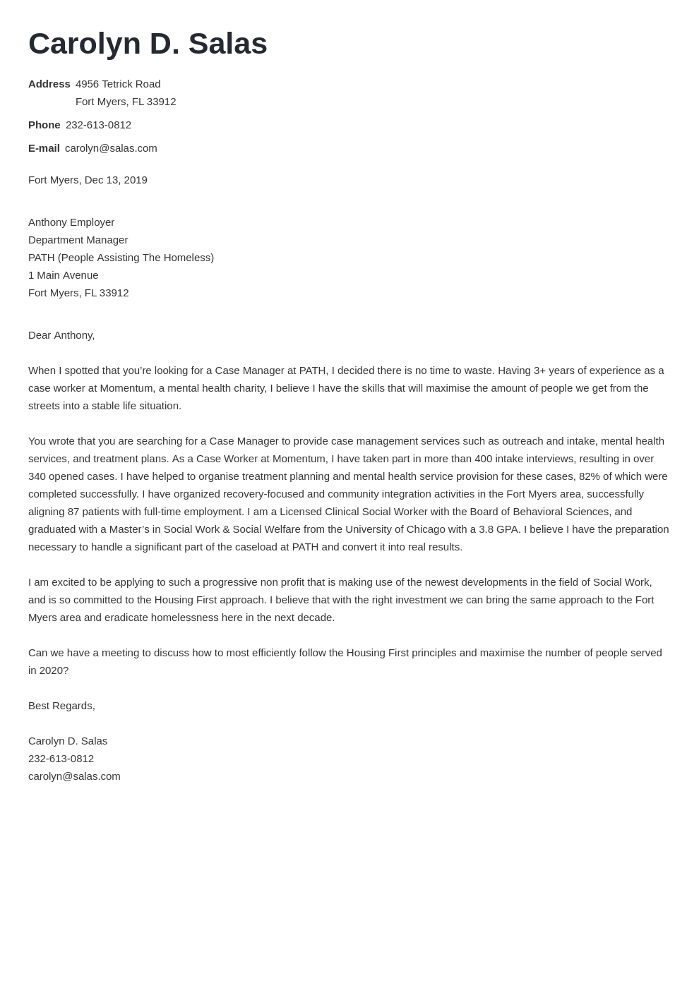 cover letter examples non profit template valera