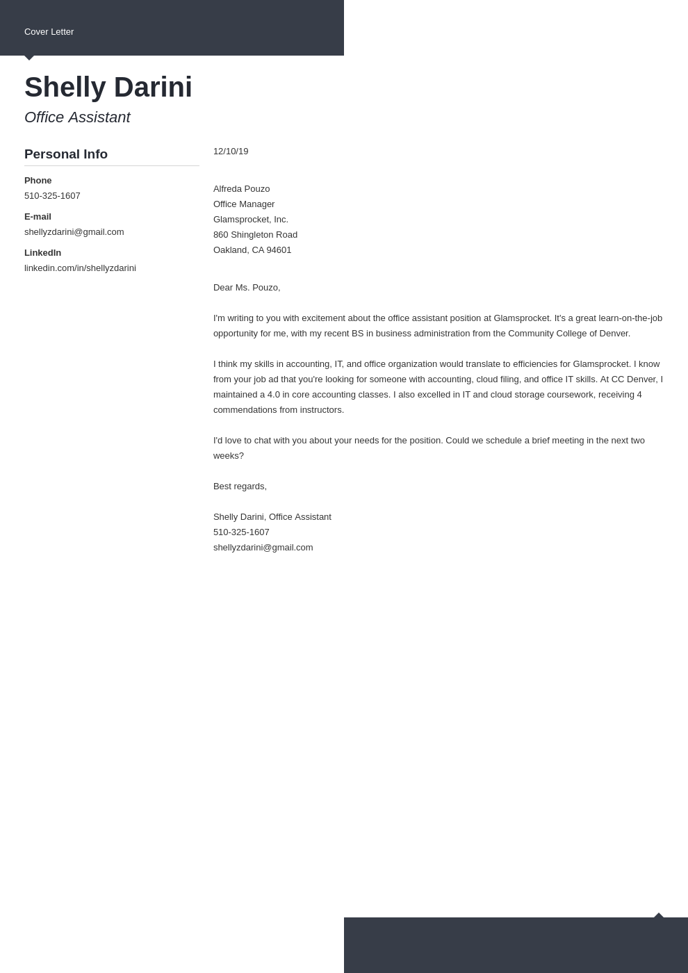 cover letter examples office assistant template modern uk