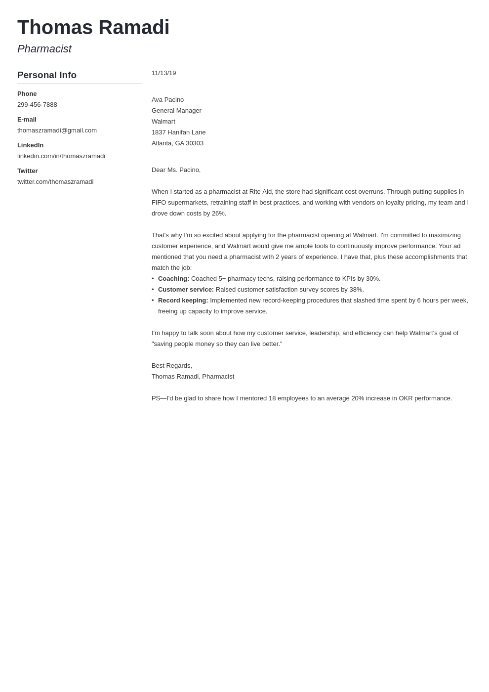 cover letter examples pharmacist template muse uk
