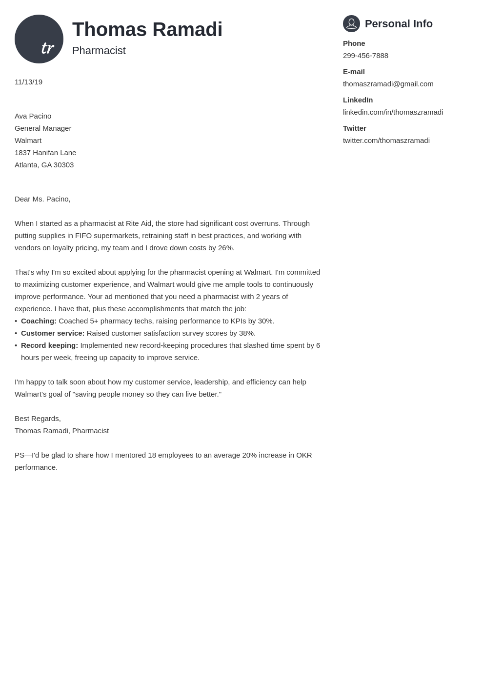 cover letter examples pharmacist template primo