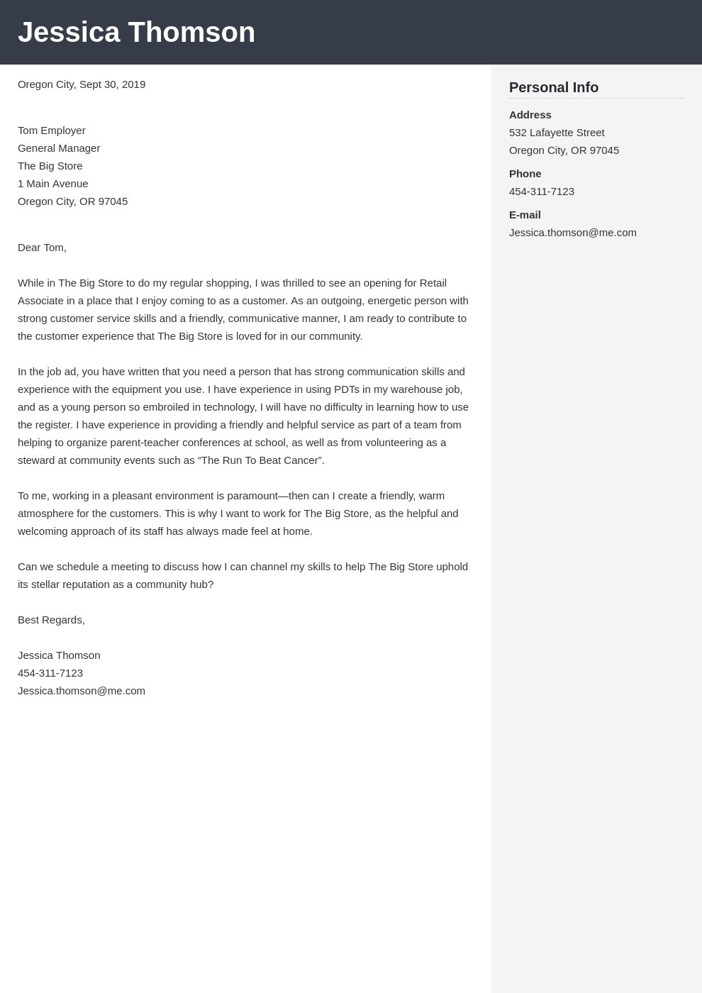 cover letter examples retail template cubic