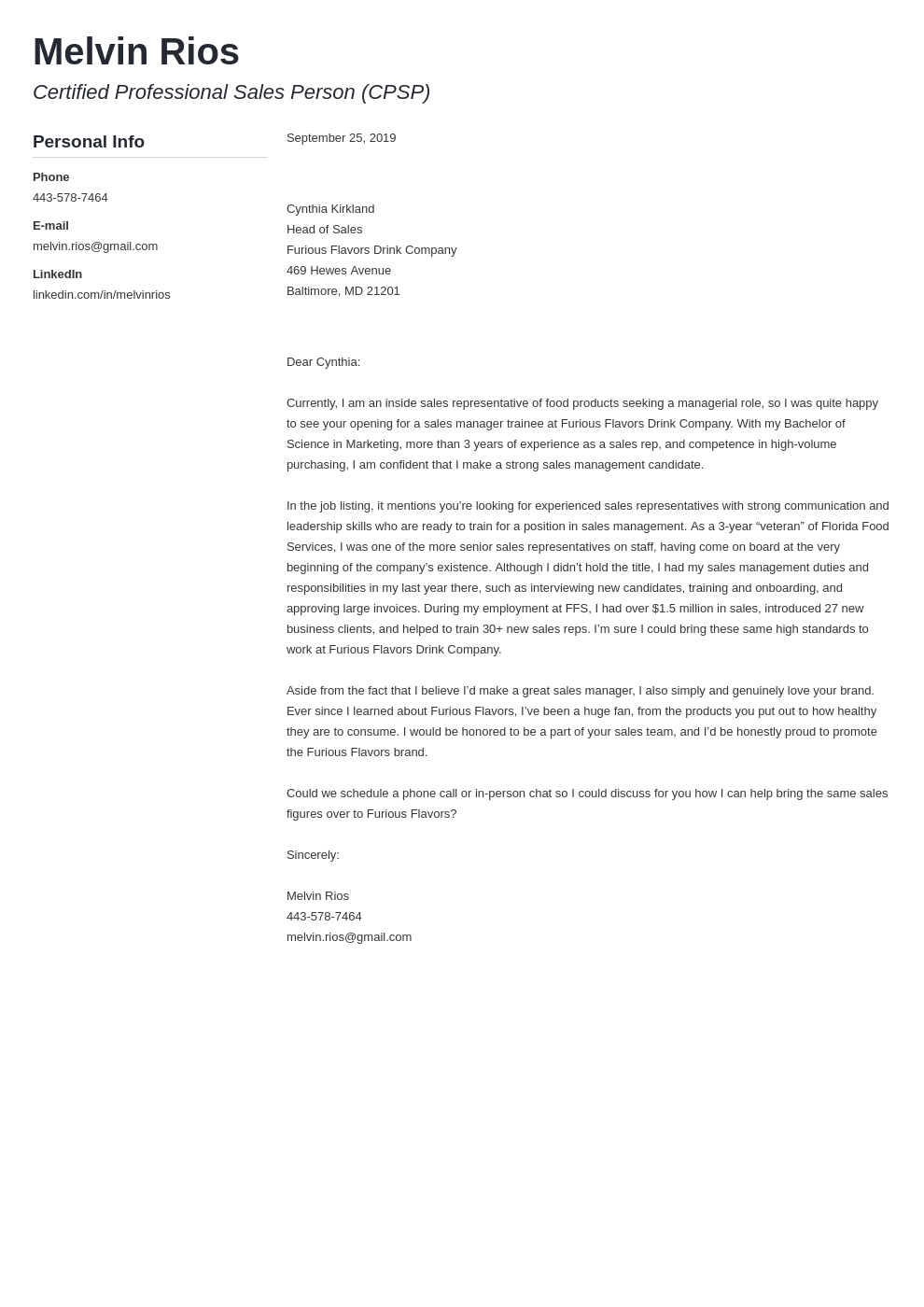 cover letter examples sales template muse