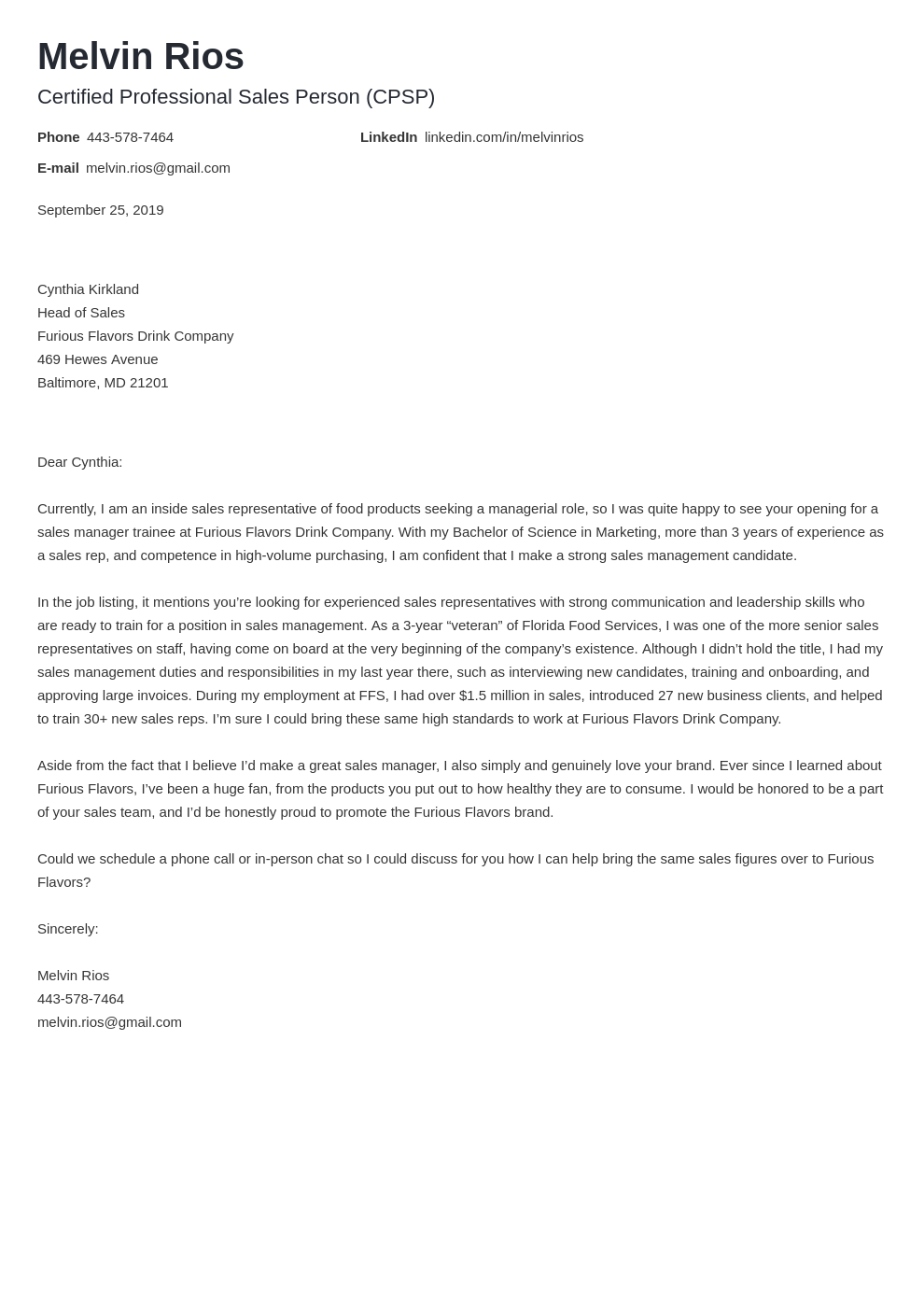 cover letter examples sales template nanica