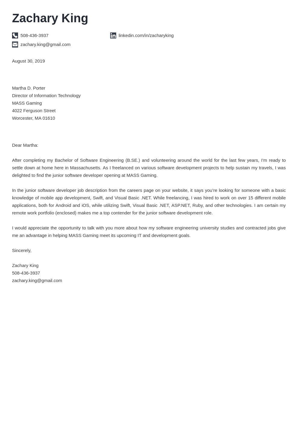 cover letter examples software engineer template iconic
