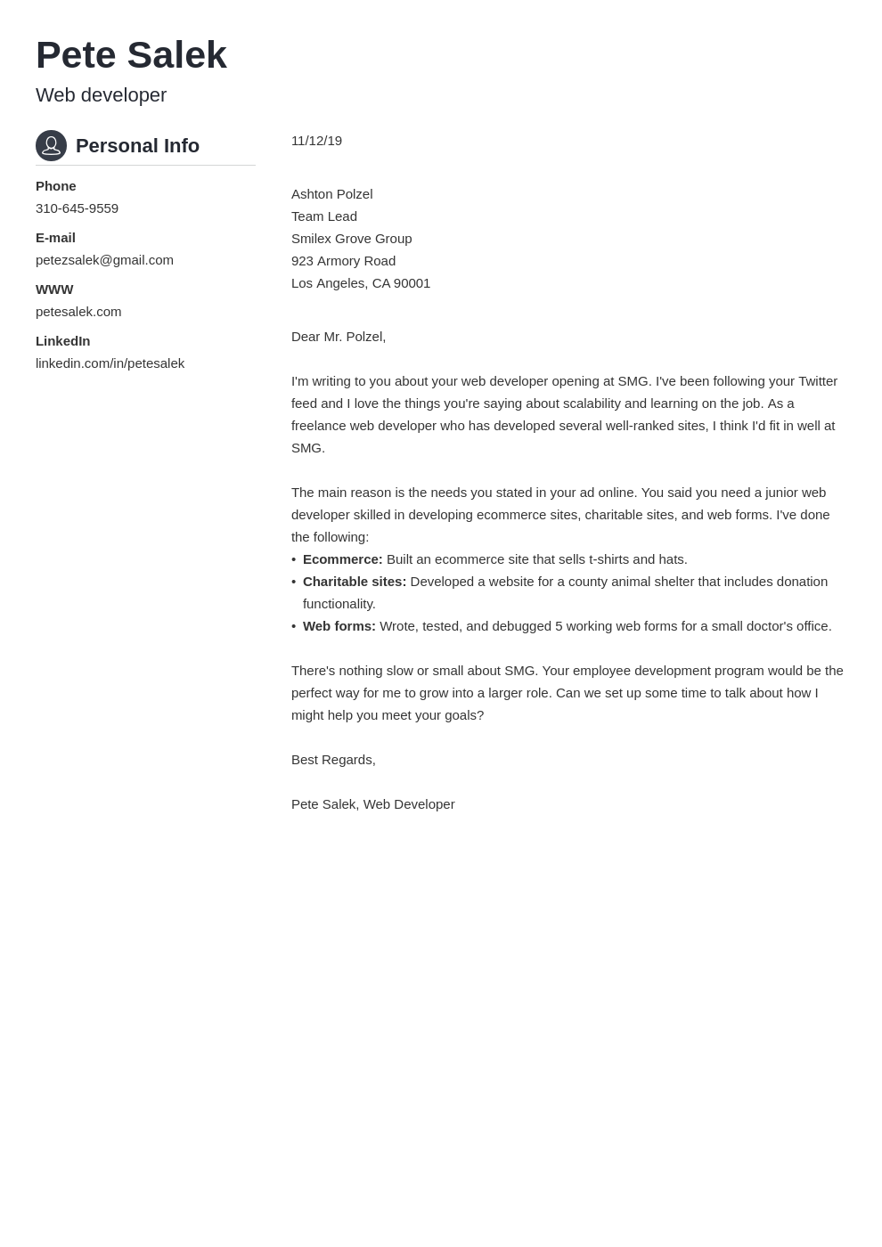 cover letter examples web developer template crisp