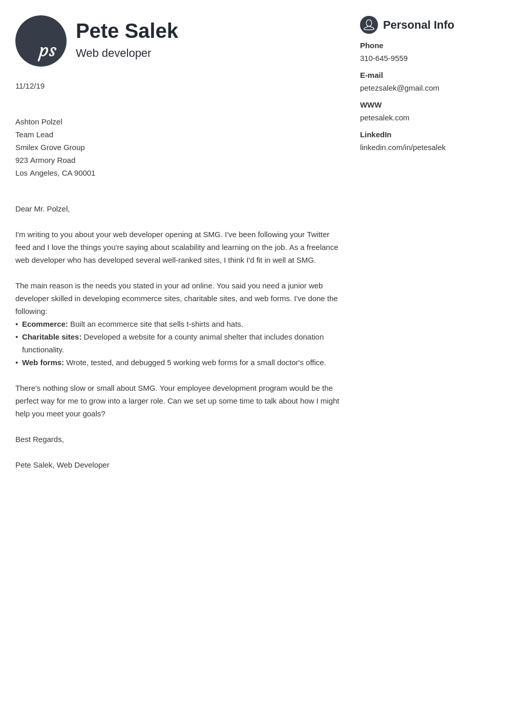 cover letter examples web developer template primo uk